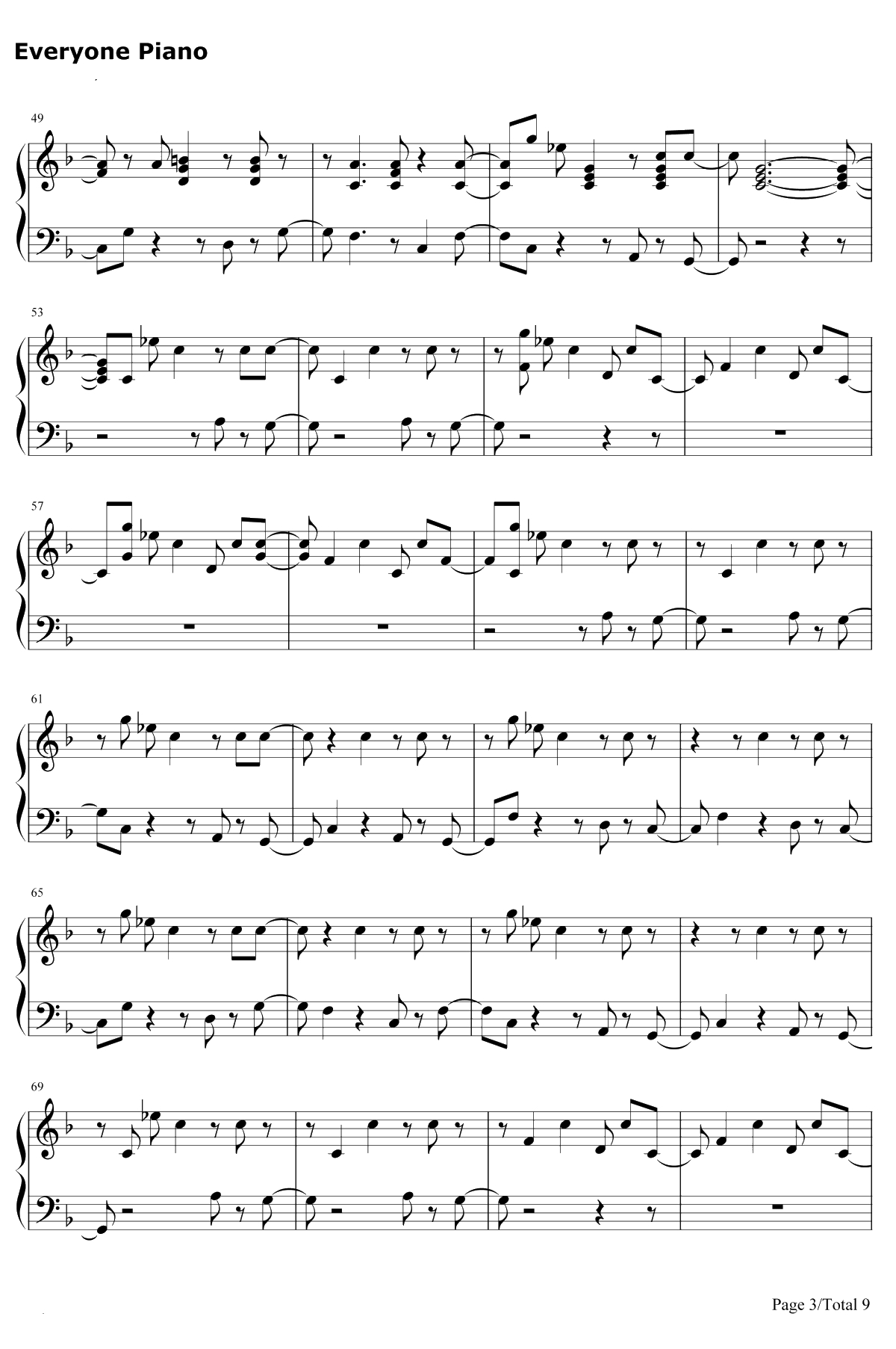 Man Of The Woods钢琴谱-Justin Timberlake3