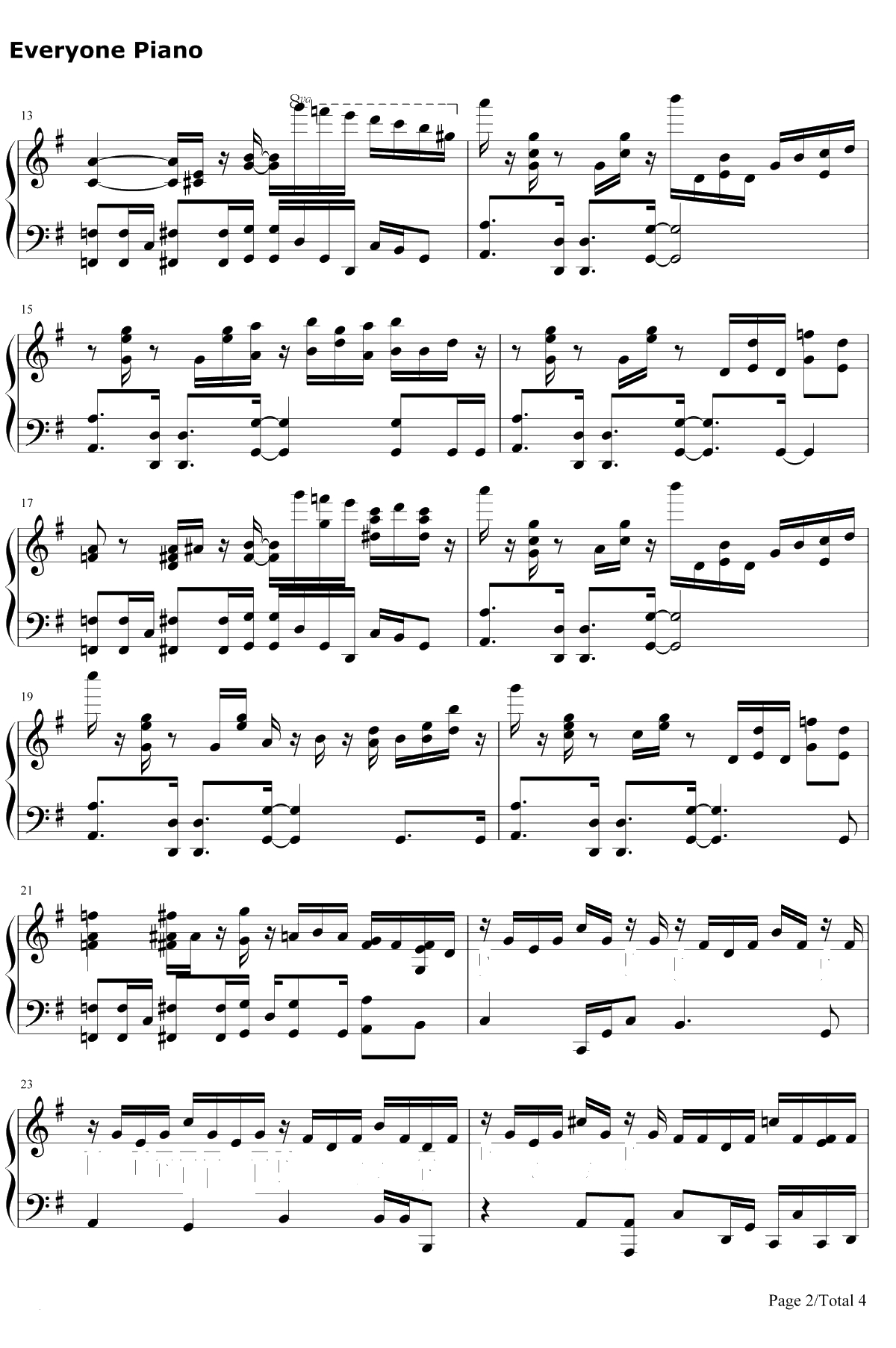 Sweets Parade钢琴谱-花泽香菜2