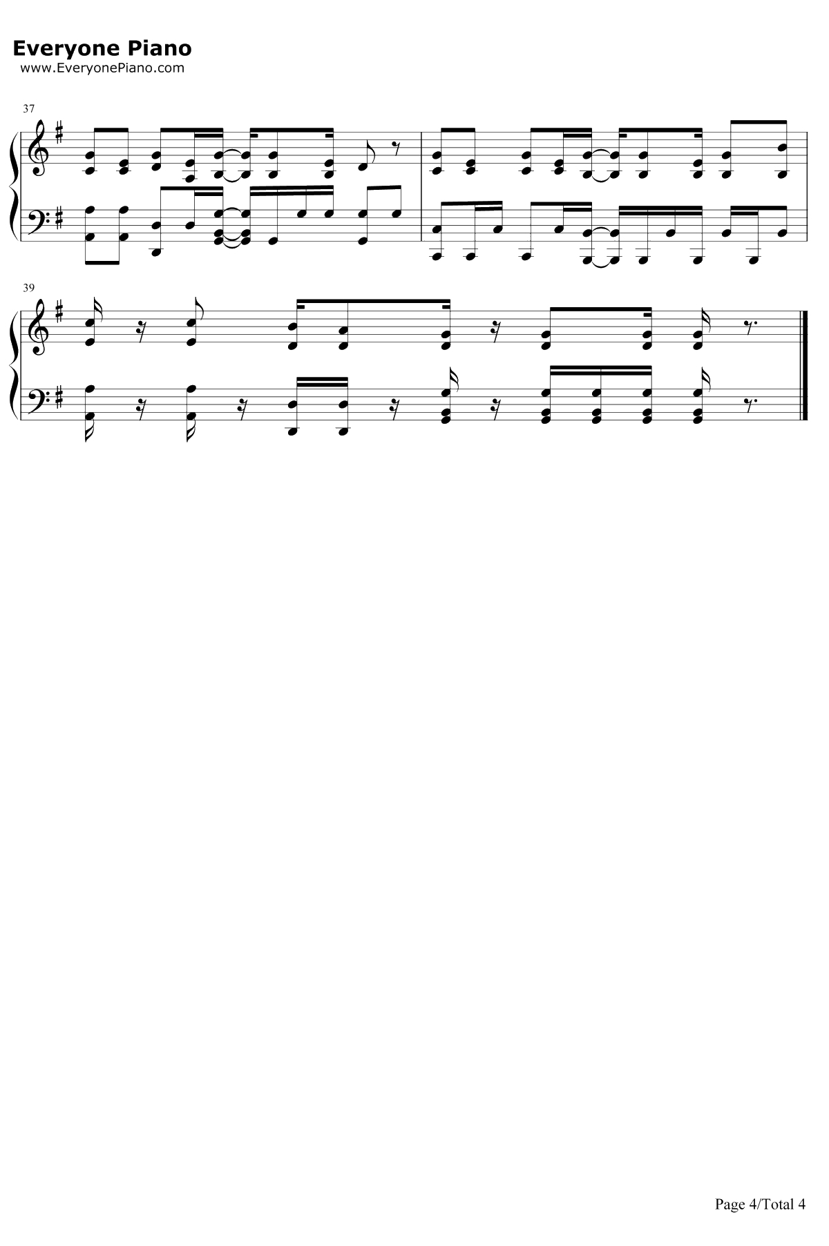 Sweets Parade钢琴谱-花泽香菜4