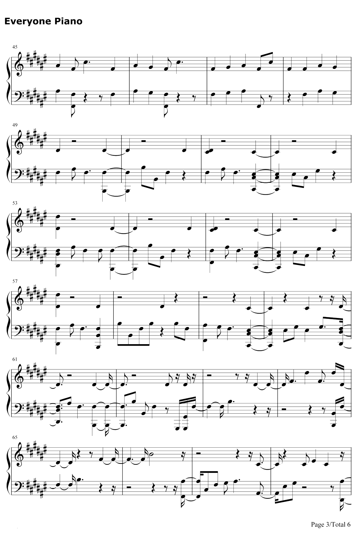 Homesick钢琴谱-Dua Lipa3