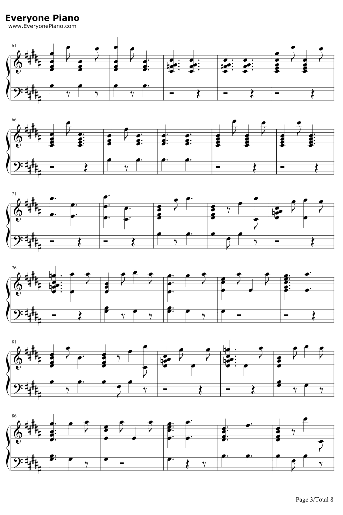 Candy Cane Lane钢琴谱-Sia3