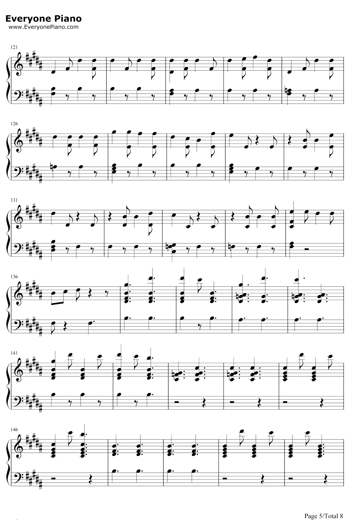 Candy Cane Lane钢琴谱-Sia5