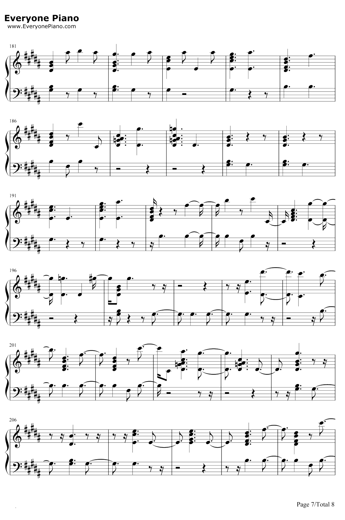 Candy Cane Lane钢琴谱-Sia7