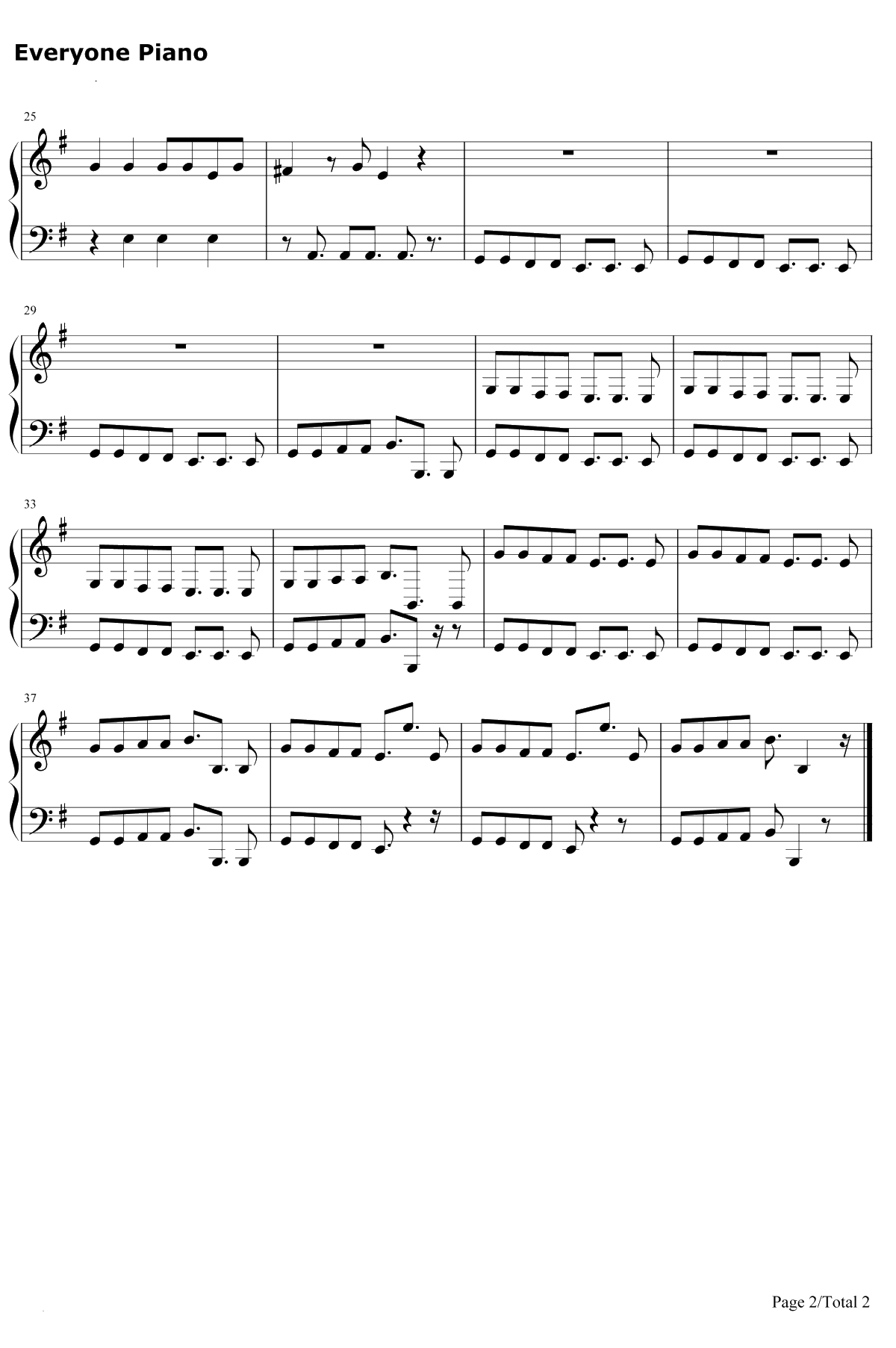 Me Too钢琴谱-Meghan Trainor2