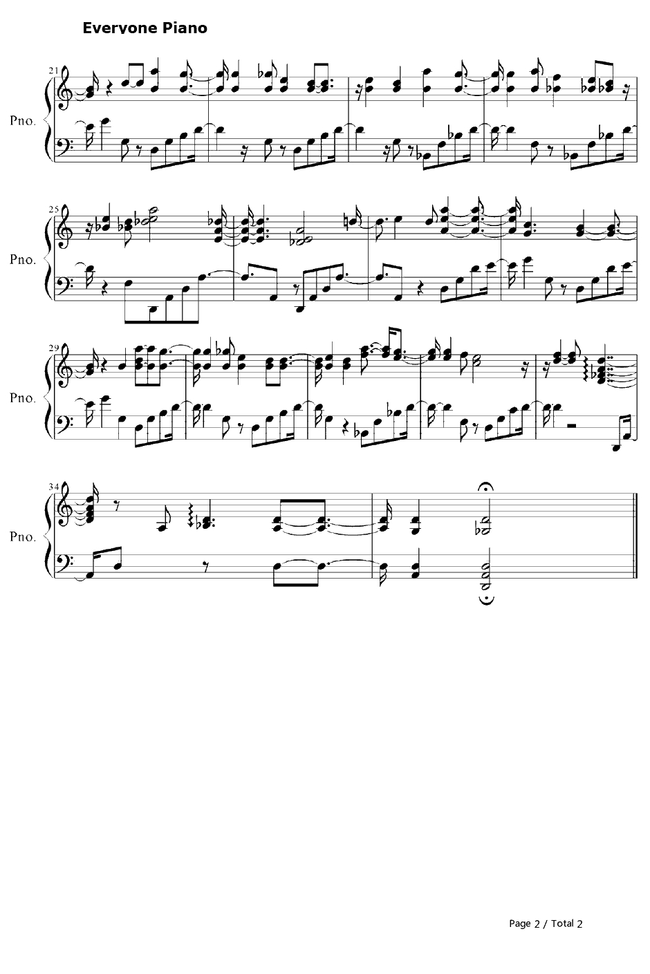 Honey钢琴谱-Chihiro-魔卡少女樱第二季ED2