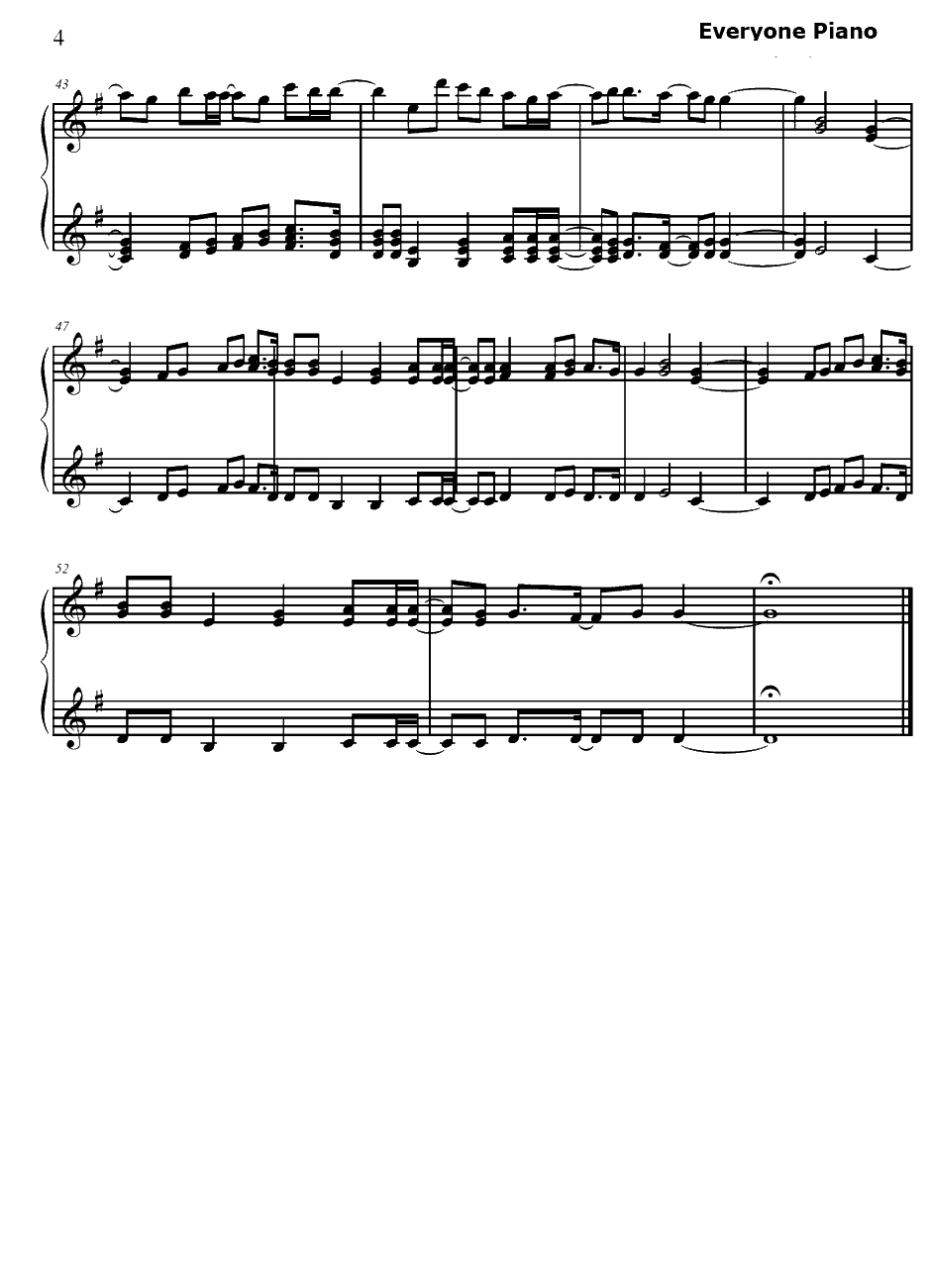 Starry Heavens钢琴谱-dayaftertomorrow-仙乐传说主题曲4