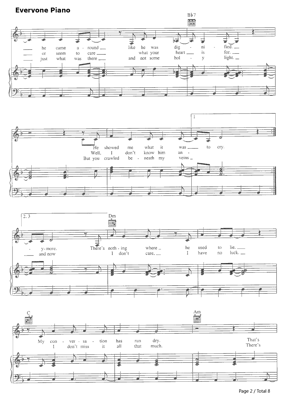 Torn钢琴谱-NatalieImbruglia2