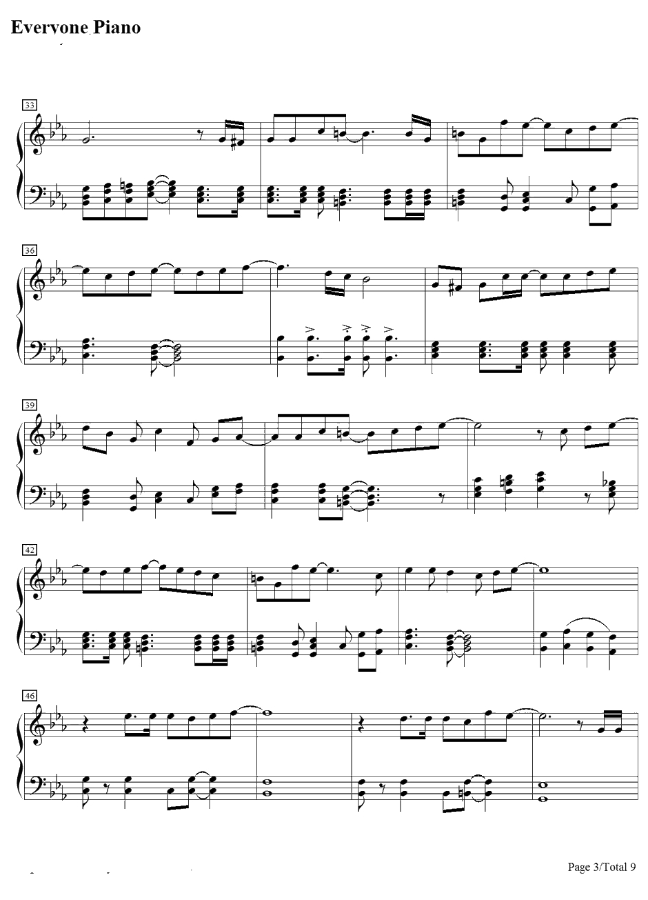 Crystal Time钢琴谱-一之濑时也(宫野真守)-歌之王子殿下角色歌3