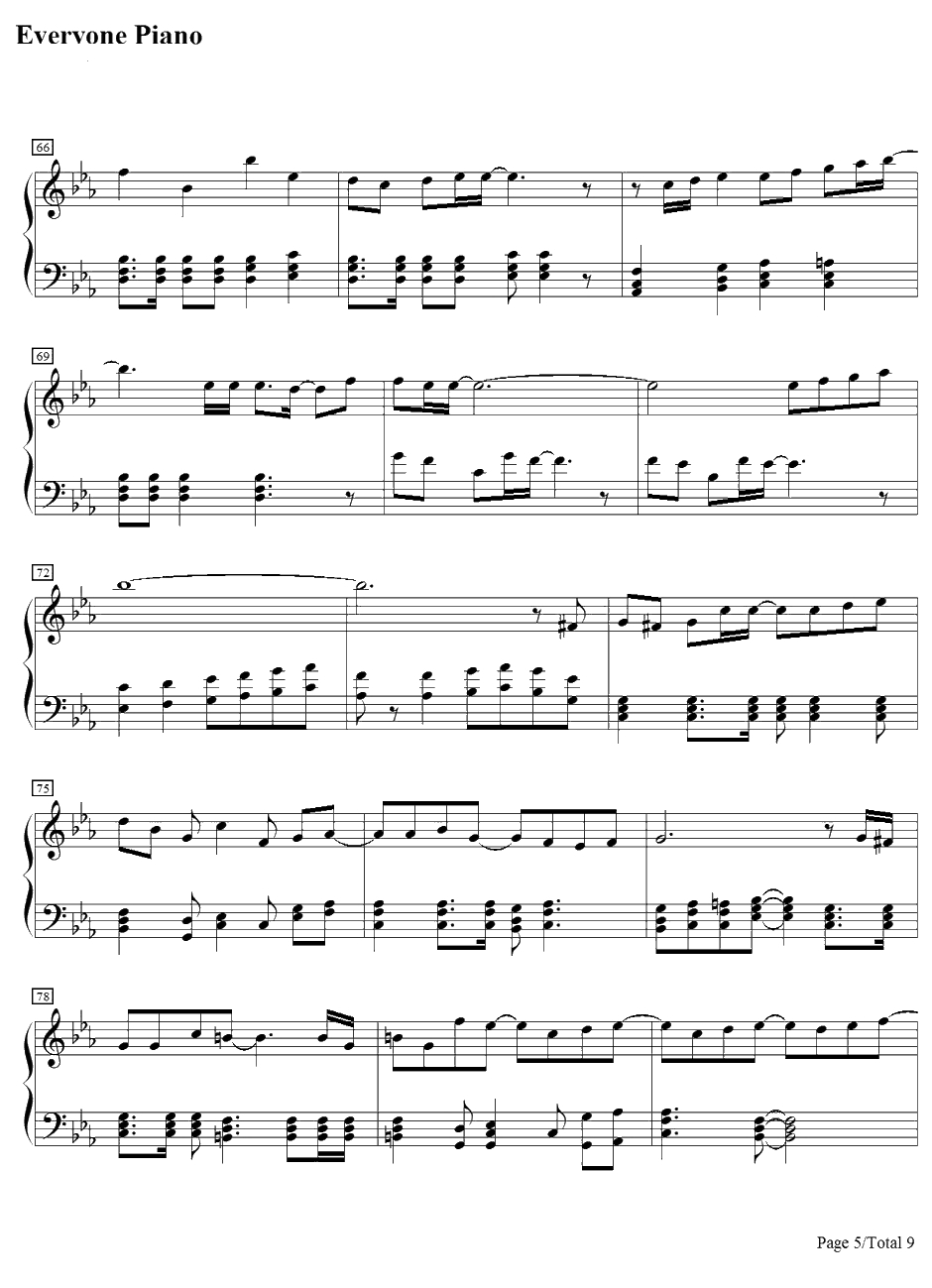 Crystal Time钢琴谱-一之濑时也(宫野真守)-歌之王子殿下角色歌5