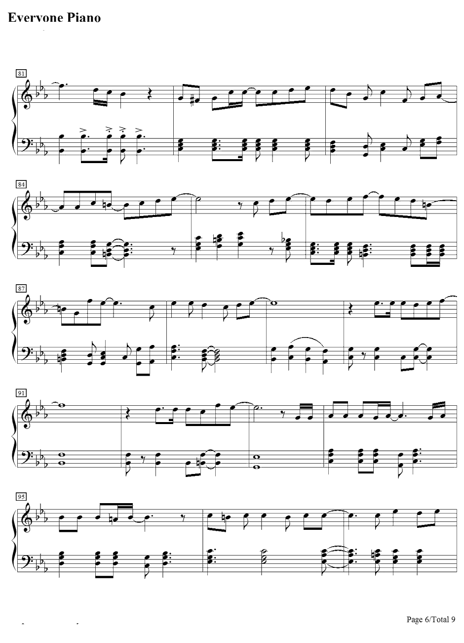 Crystal Time钢琴谱-一之濑时也(宫野真守)-歌之王子殿下角色歌6