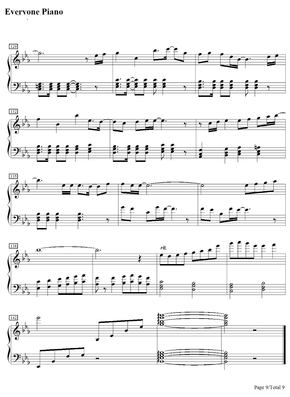 Crystal Time钢琴谱-一之濑时也(宫野真守)-歌之王子殿下角色歌9