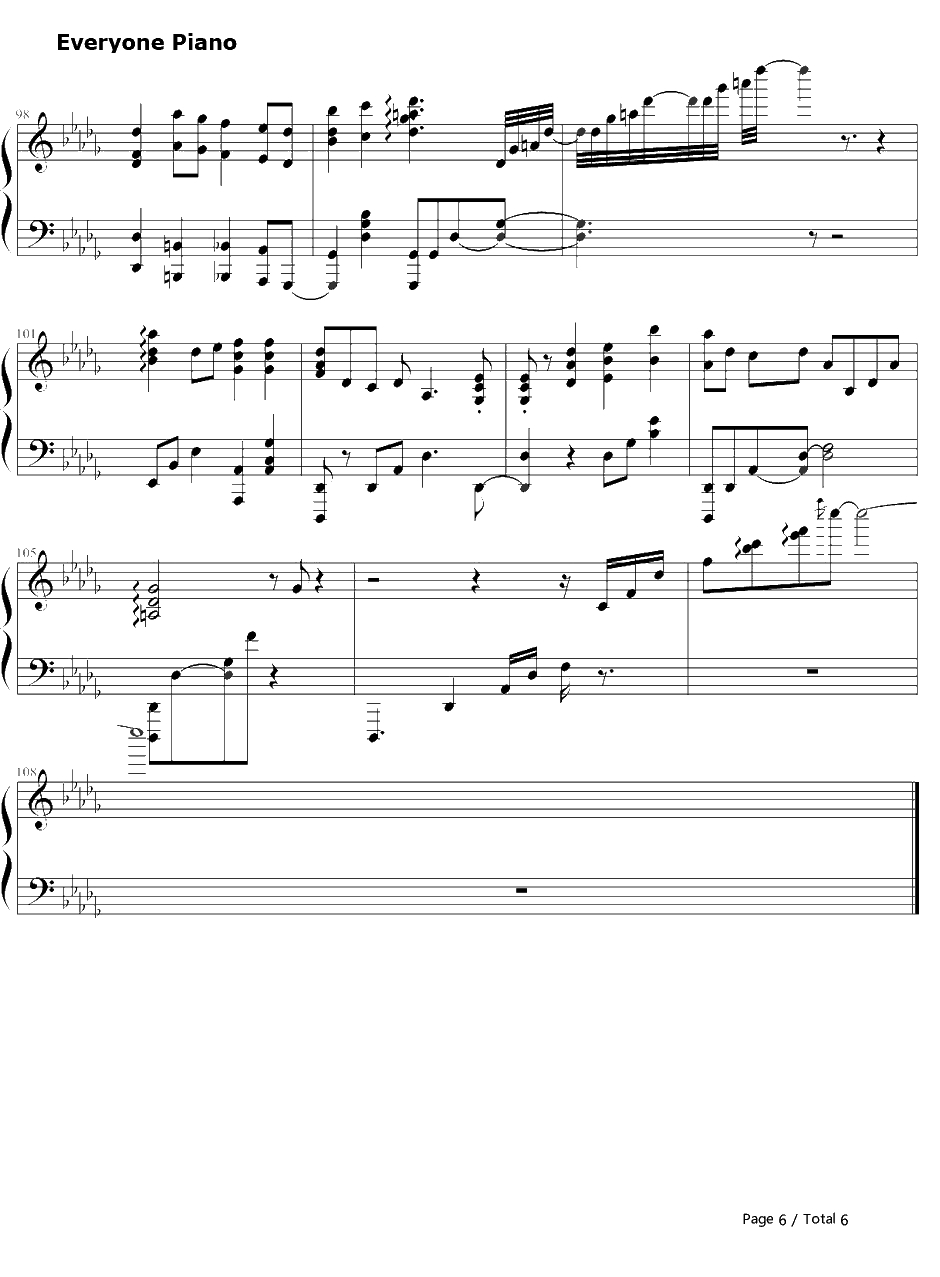 风といっしょに钢琴谱-小林幸子-神奇宝贝超梦的逆袭ED6