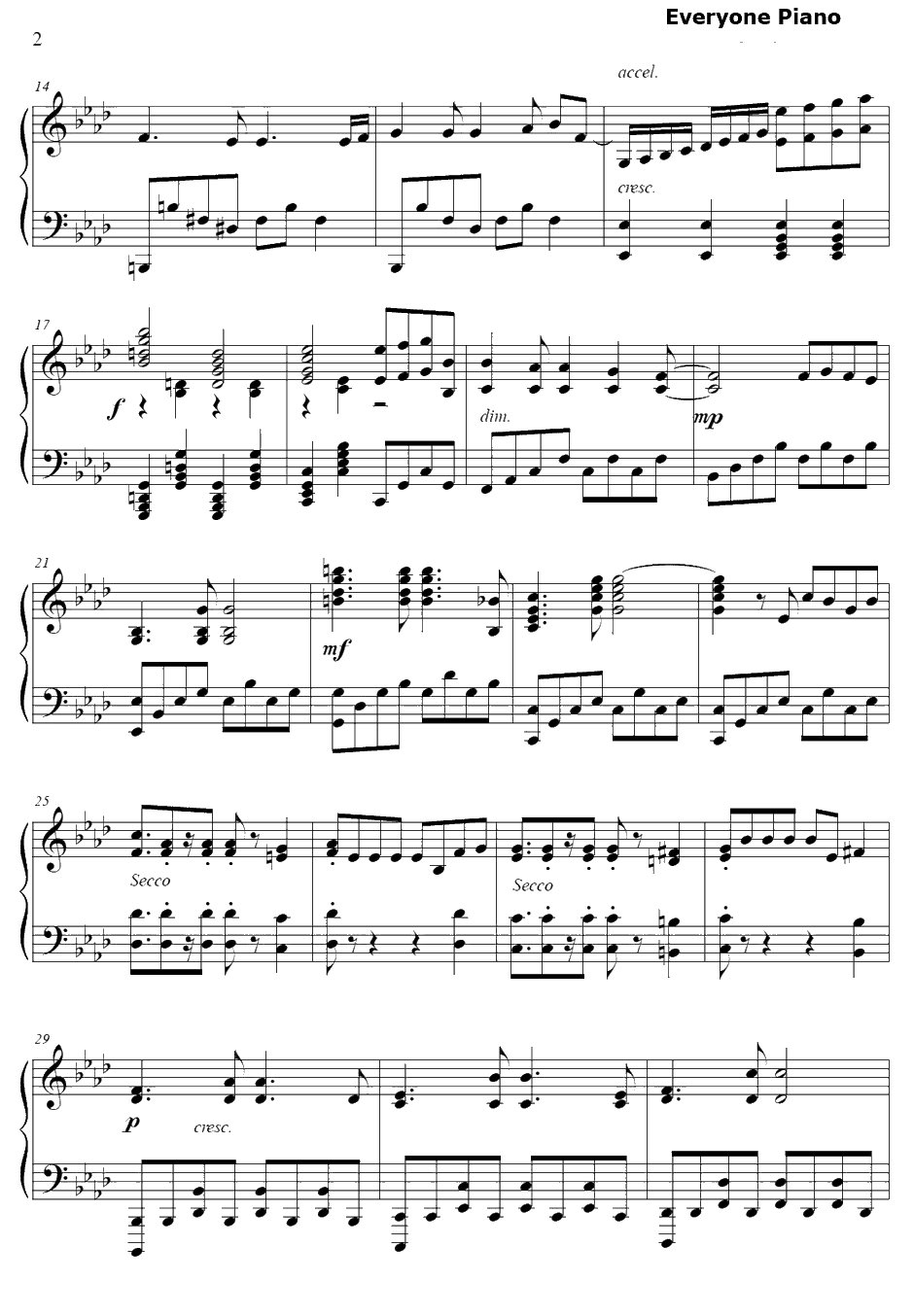 花ハ踊レヤいろはにほ钢琴谱-Team花舞少女(CV.上田丽奈、田中美海、奥野香耶、大坪由佳、沼仓爱美)-花舞少女OP2