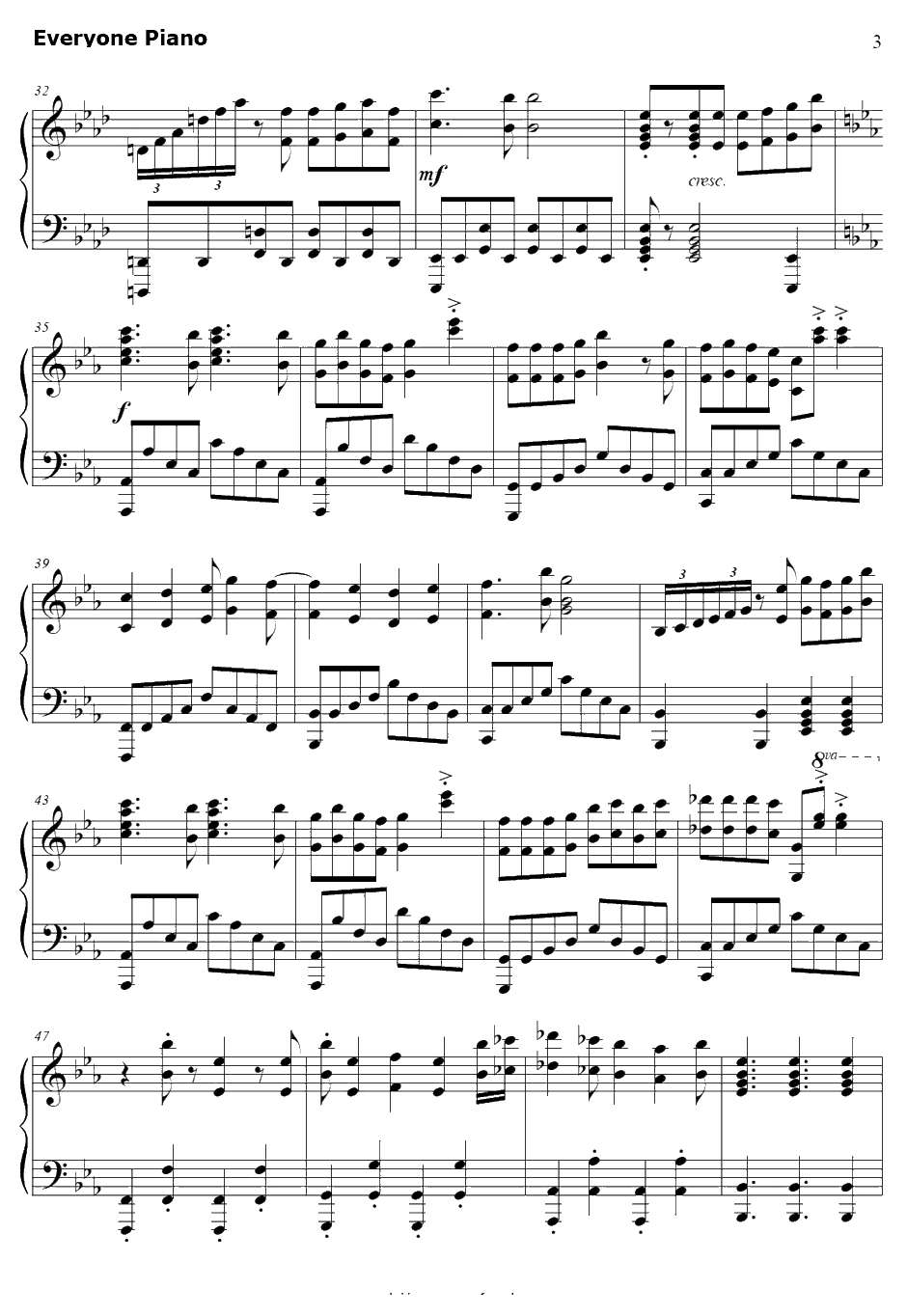 花ハ踊レヤいろはにほ钢琴谱-Team花舞少女(CV.上田丽奈、田中美海、奥野香耶、大坪由佳、沼仓爱美)-花舞少女OP3