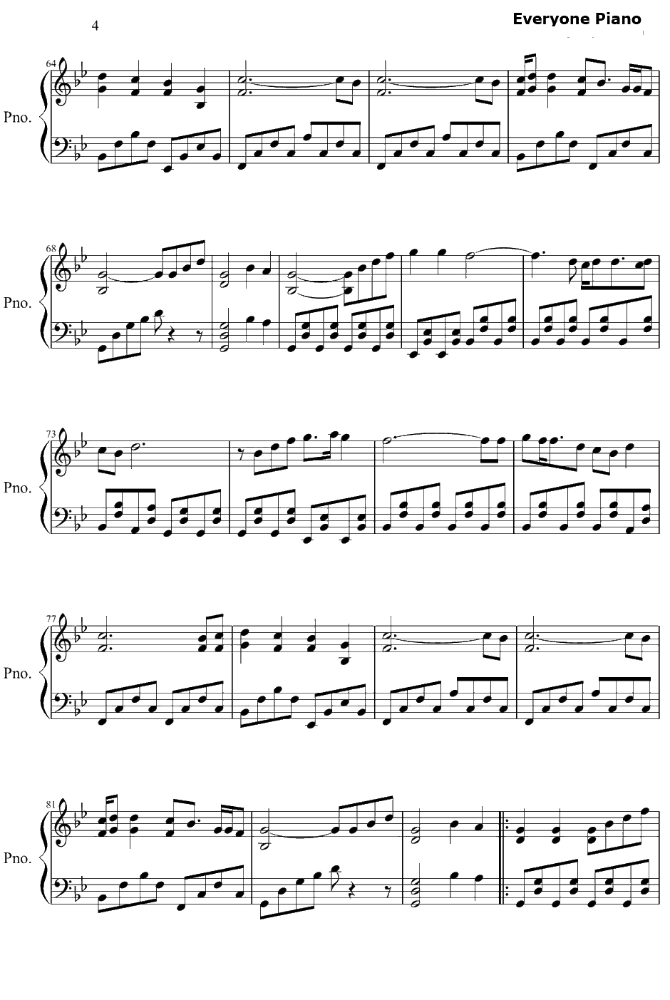 Hey Brother钢琴谱-Avicii4