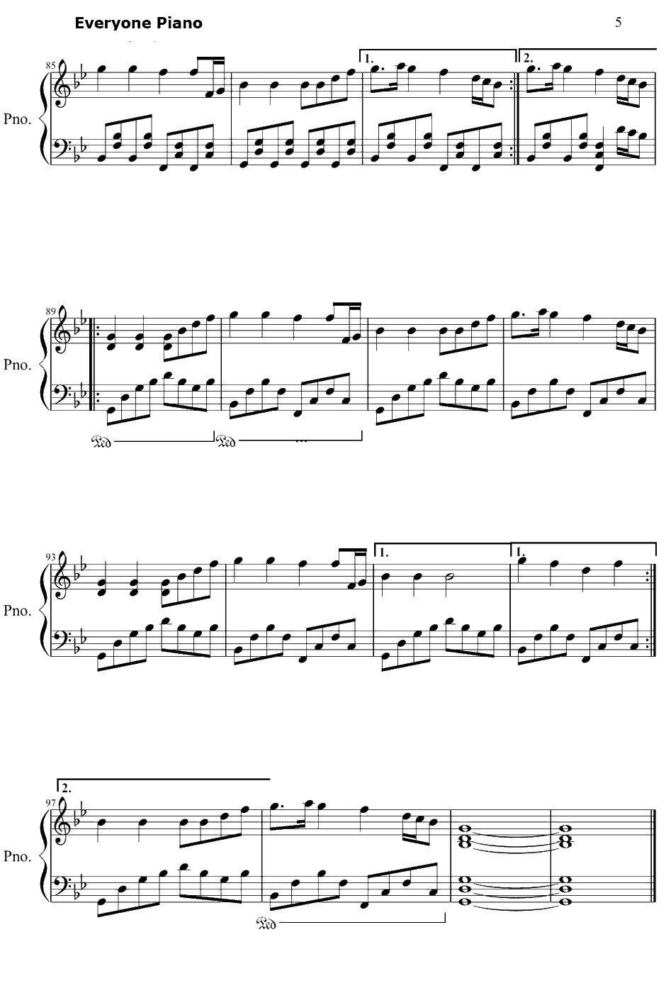 Hey Brother钢琴谱-Avicii5