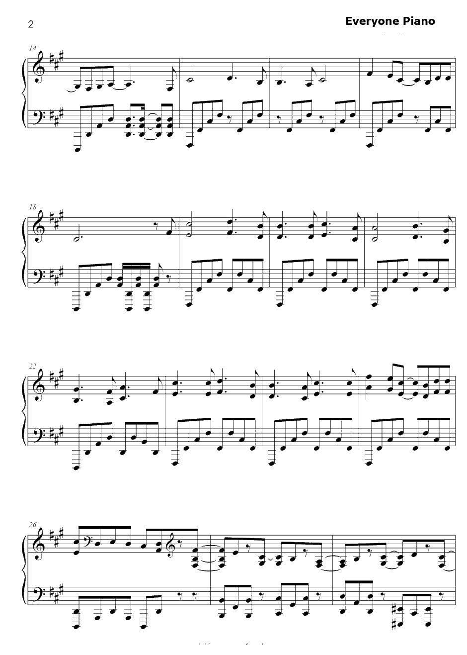 Great escape钢琴谱-CinemaStaff-进击的巨人ED22