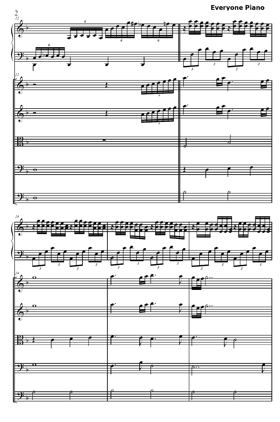 マリンスノー钢琴谱-斉藤恒芳-苍穹之战神-RightofLeftOST2