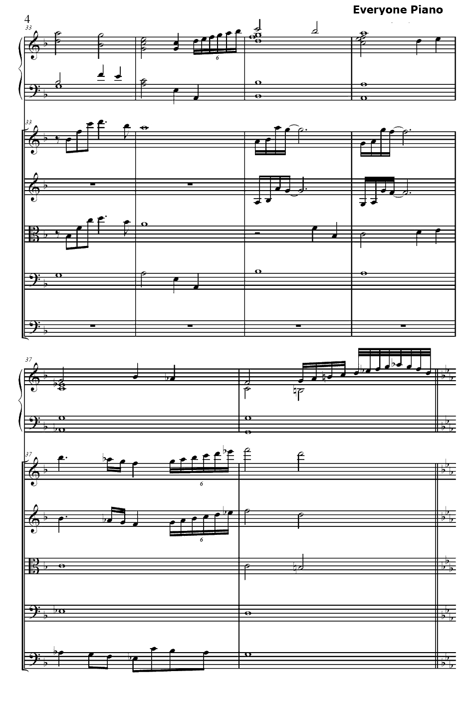 マリンスノー钢琴谱-斉藤恒芳-苍穹之战神-RightofLeftOST4