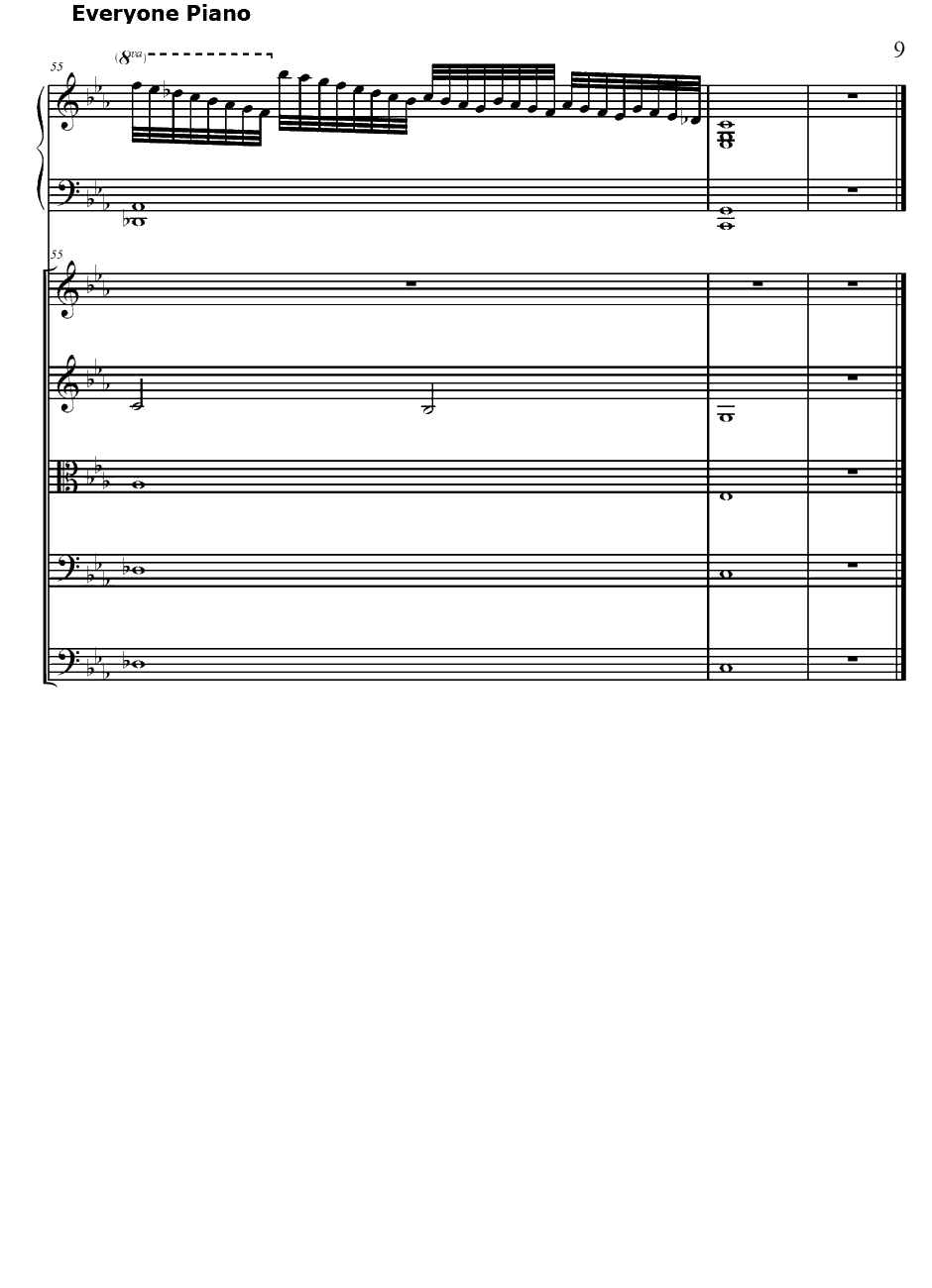 マリンスノー钢琴谱-斉藤恒芳-苍穹之战神-RightofLeftOST9