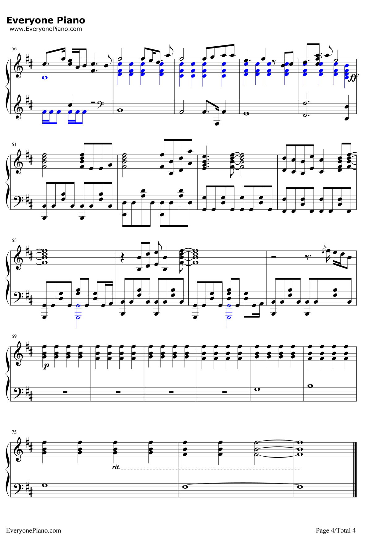 Call you rname钢琴谱-mpi&CASG-进击的巨人OST4