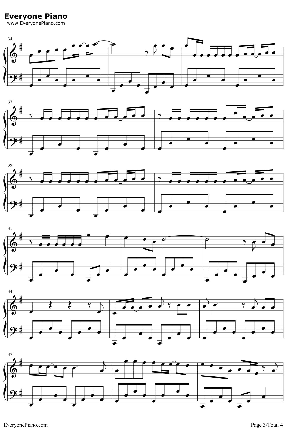 Remember Me请记住我完整版钢琴谱-Miguel / Natalia Lafourcade3