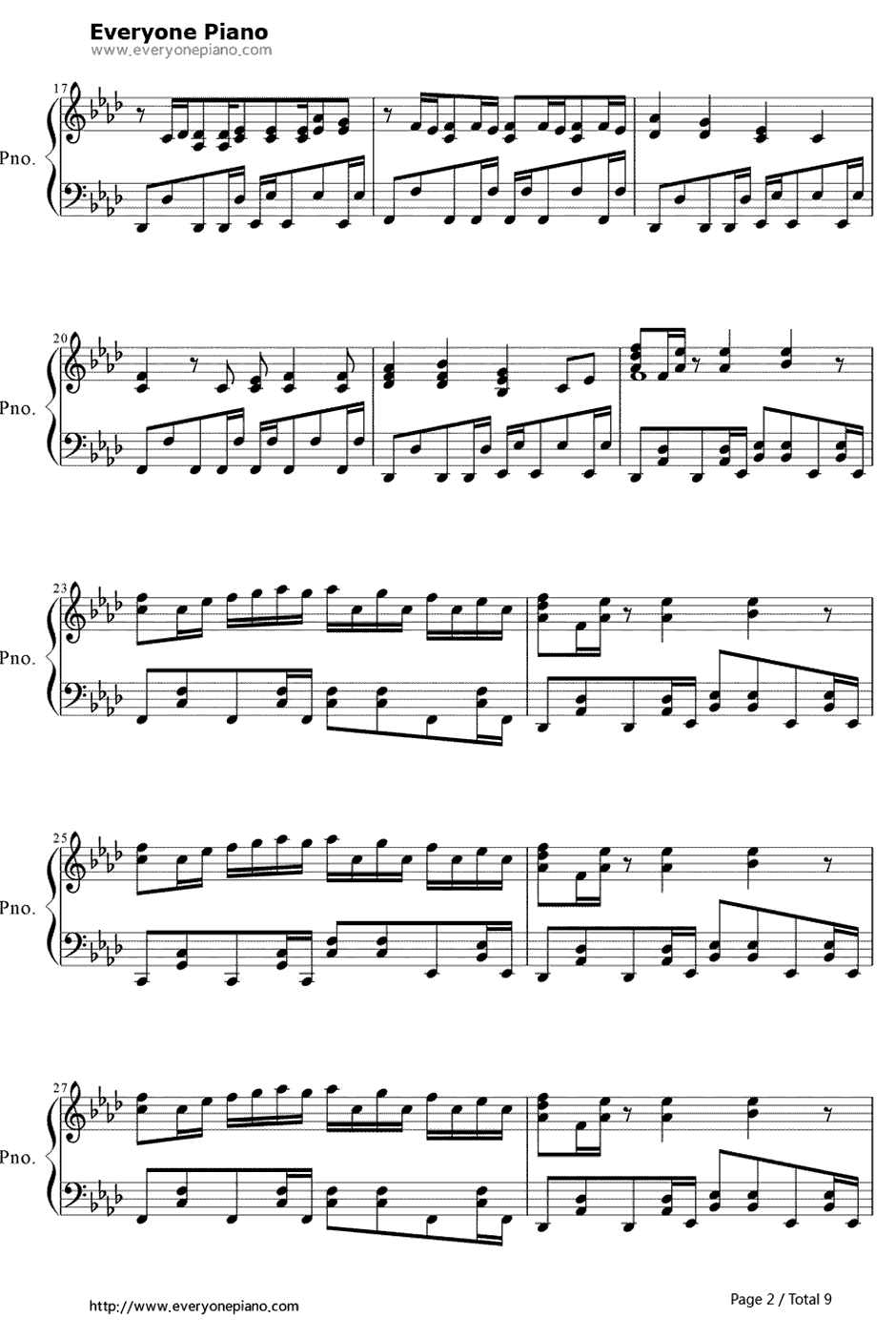 セツナトリップ钢琴谱-LastNote. -GUMI2