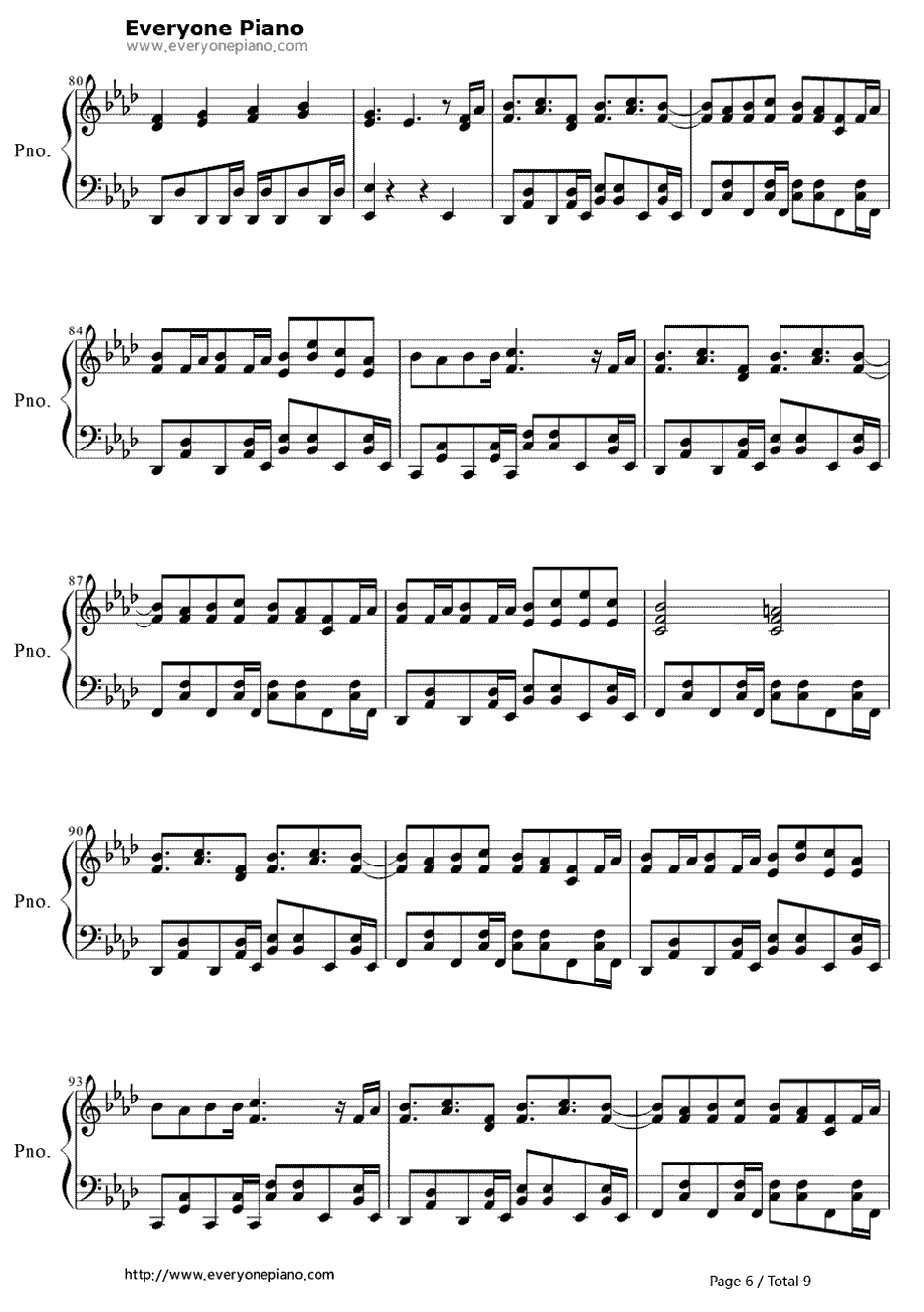 セツナトリップ钢琴谱-LastNote. -GUMI6