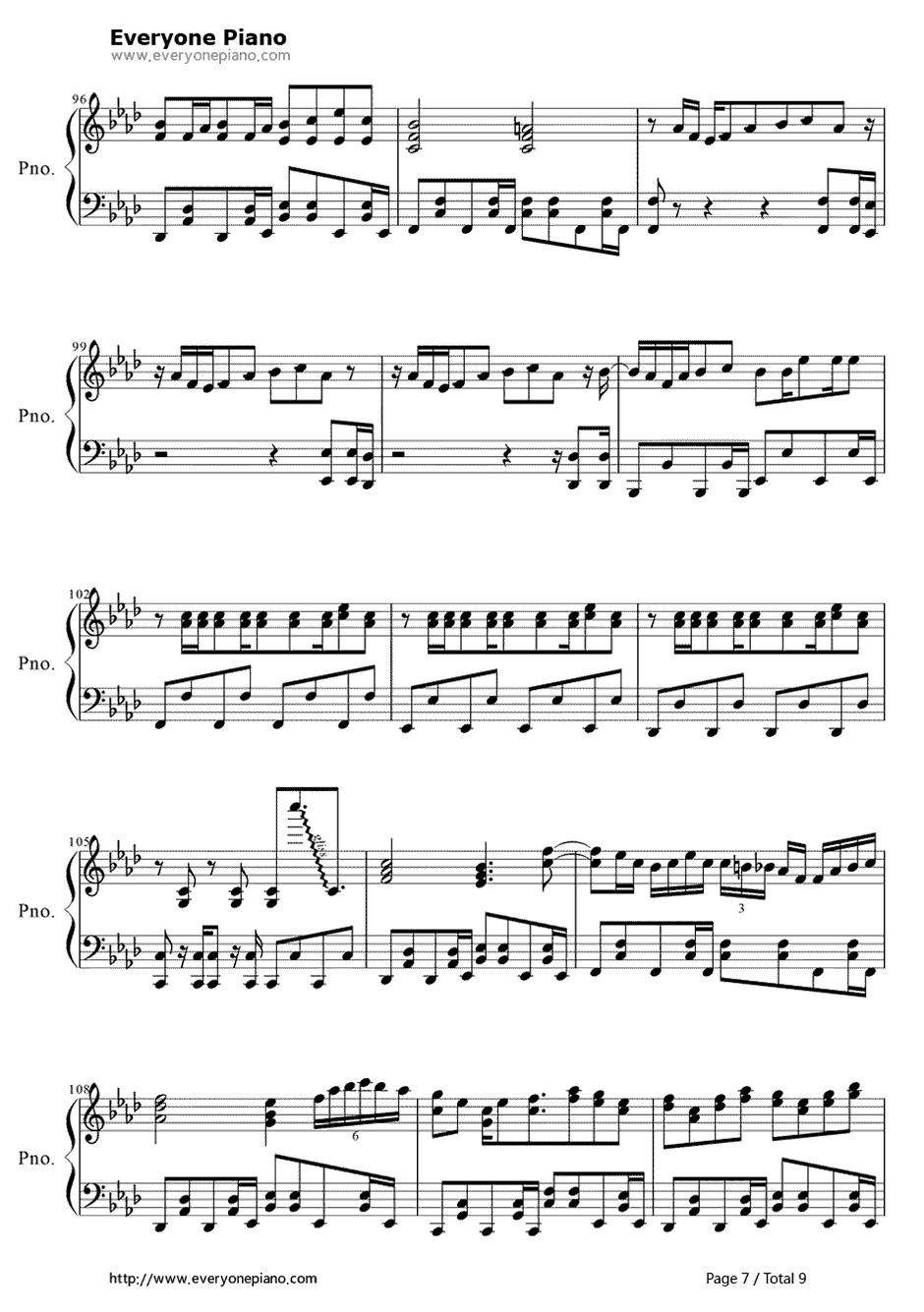 セツナトリップ钢琴谱-LastNote. -GUMI7