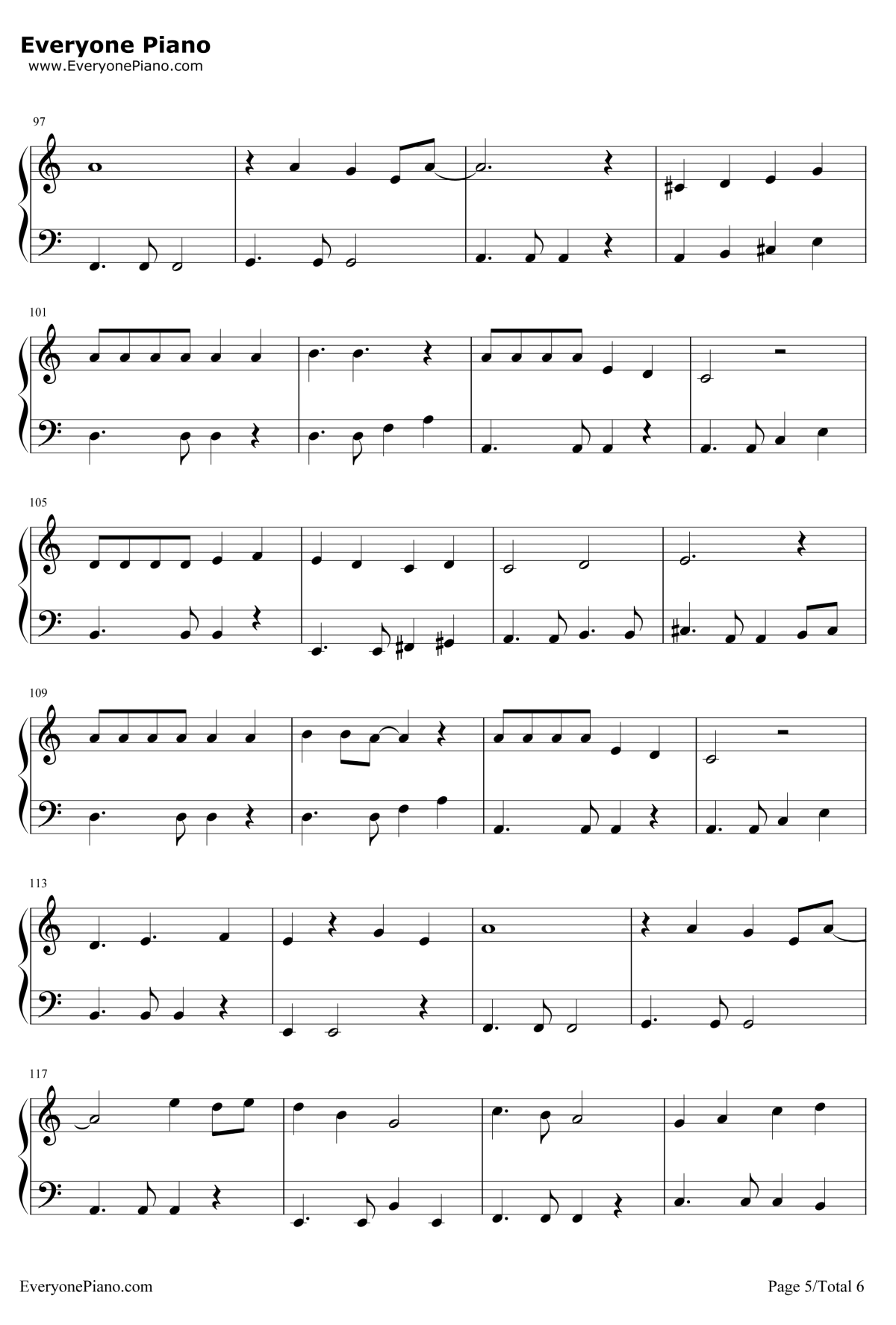 ひなげし钢琴谱-中岛美智代-乱马1/2热斗篇ED5 5