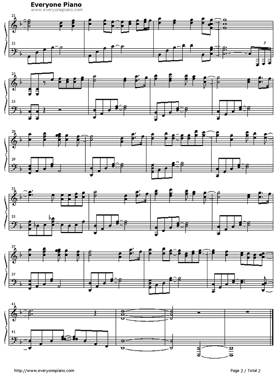 Breeze钢琴谱-林原惠美(林原めぐみ)-秀逗魔导士TRYOP2