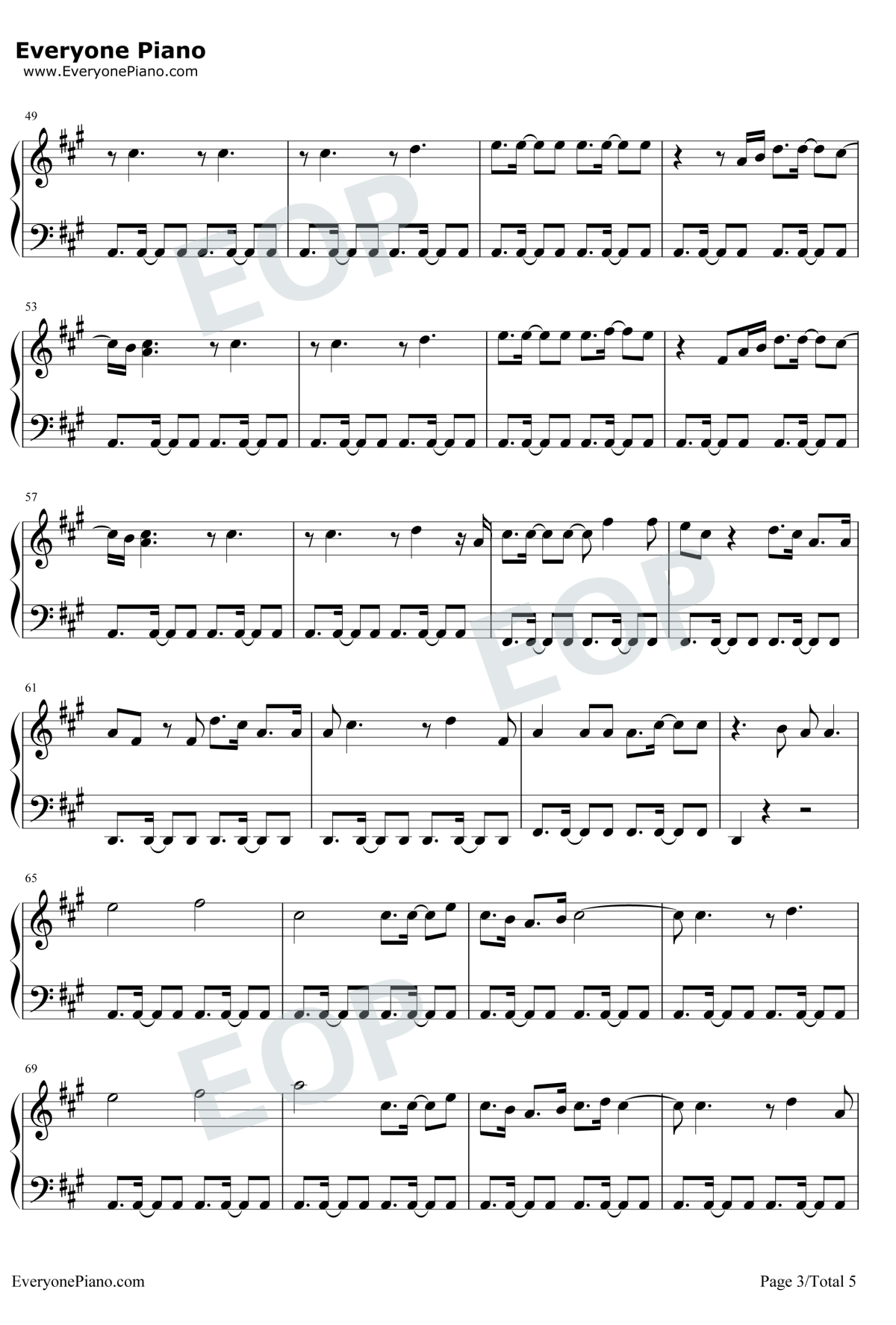 I Lived钢琴谱-OneRepublic3