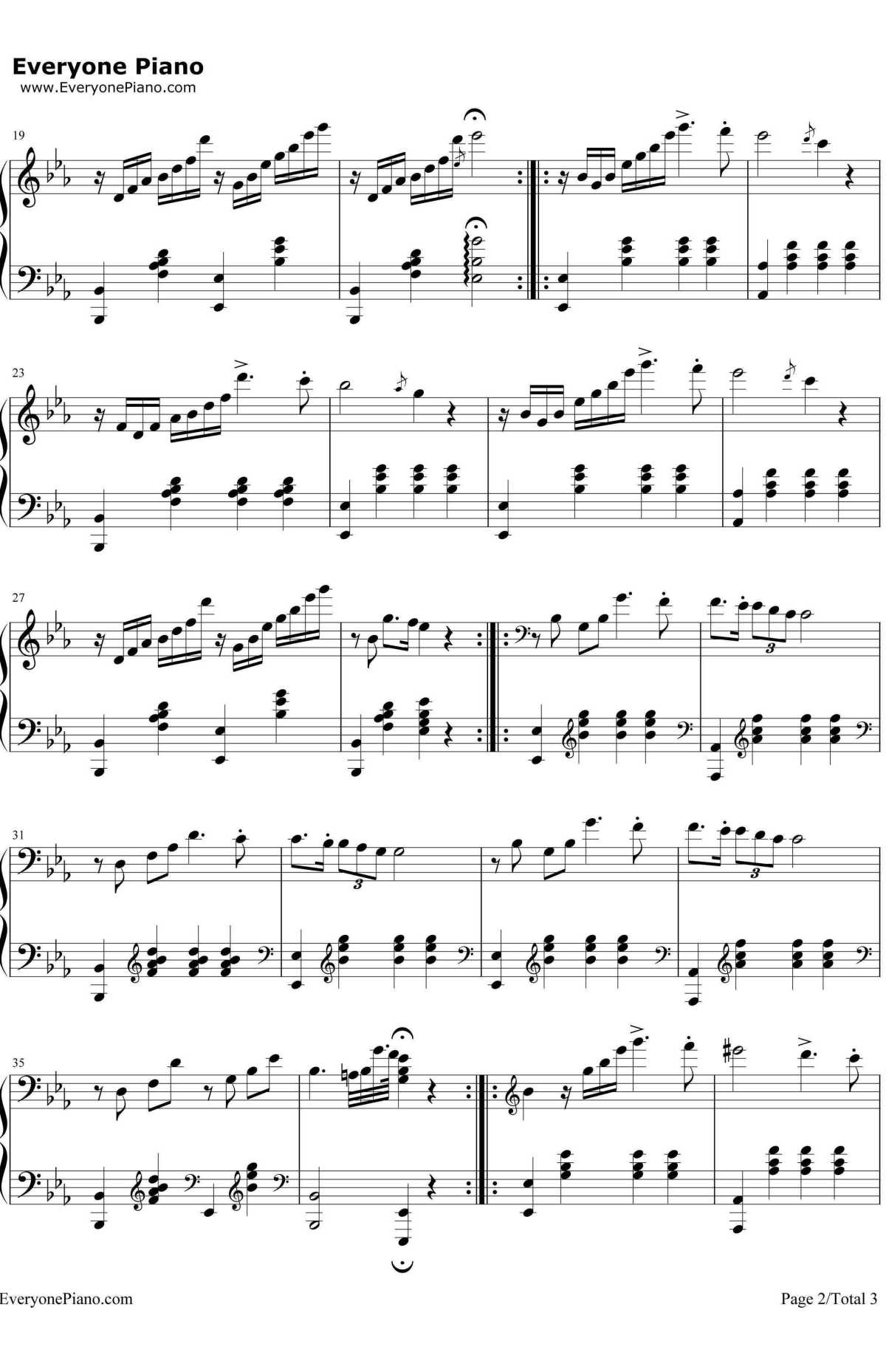 少女的祈祷(Maiden'sPrayer)钢琴谱-巴达捷芙斯卡(Badarzewska)-少女的祈祷(Maiden'sPrayer)2