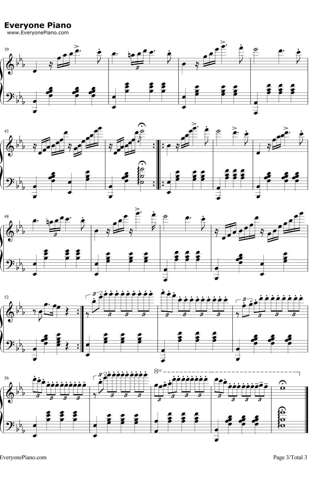 少女的祈祷(Maiden'sPrayer)钢琴谱-巴达捷芙斯卡(Badarzewska)-少女的祈祷(Maiden'sPrayer)3