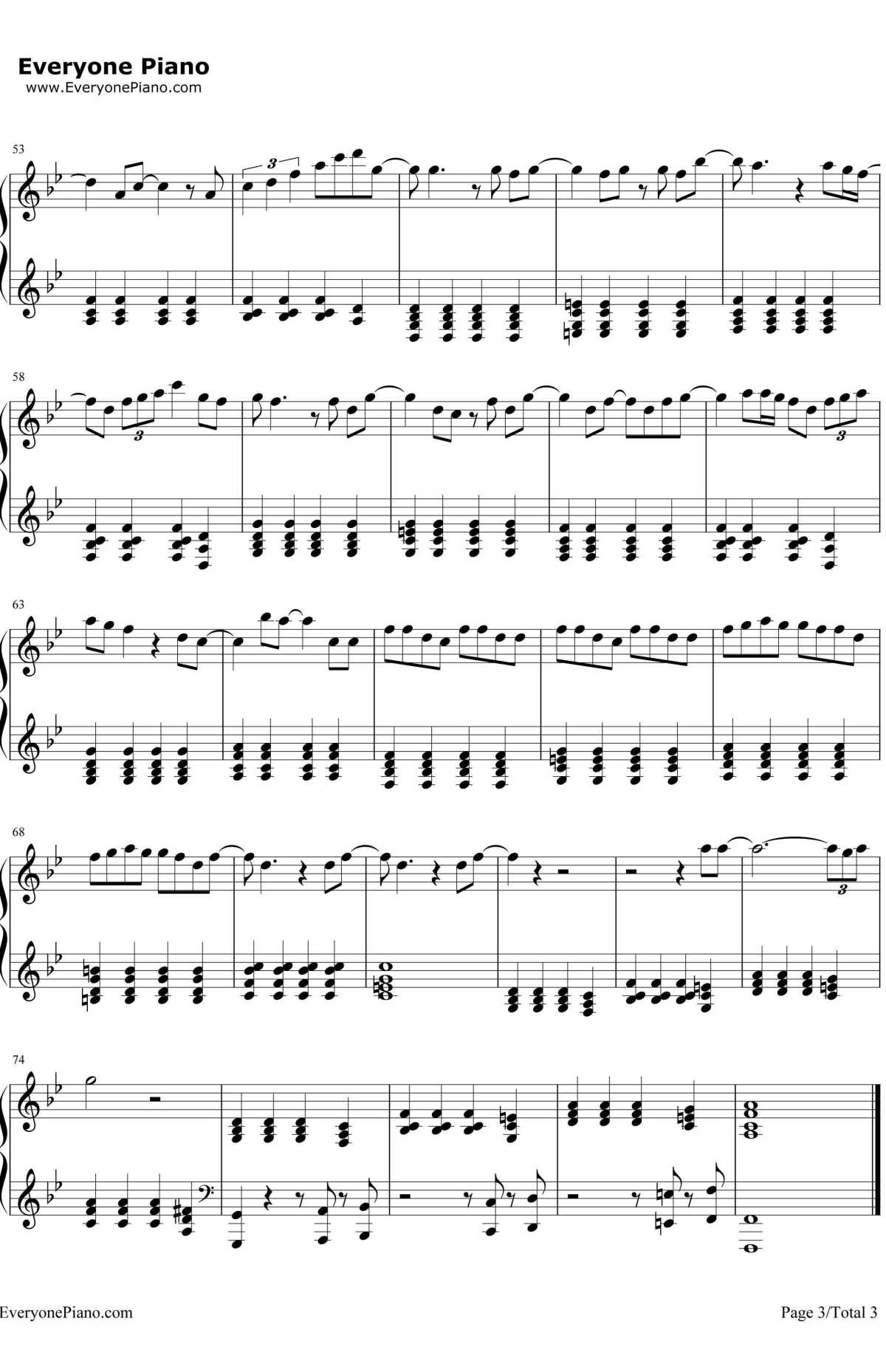 Love Song钢琴谱-SaraBareilles3