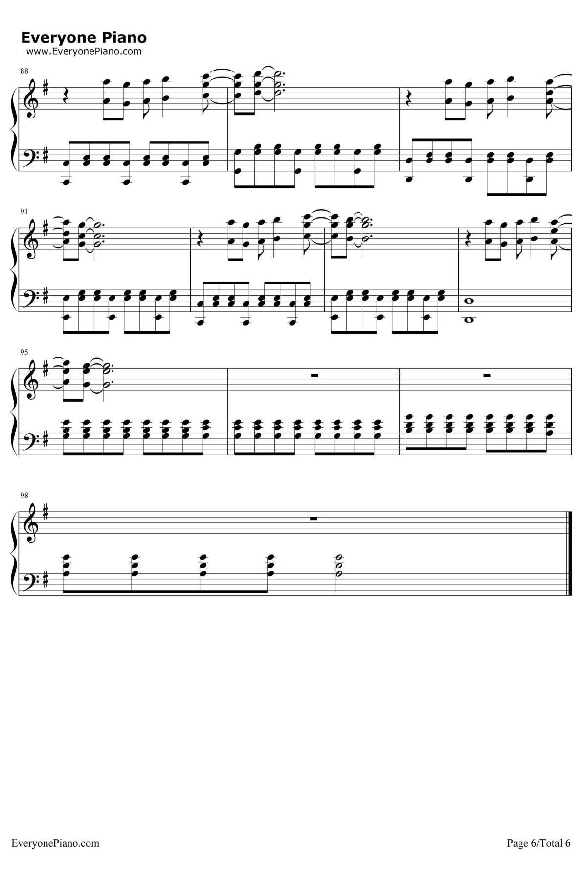 Skyscraper钢琴谱-DemiLovato6