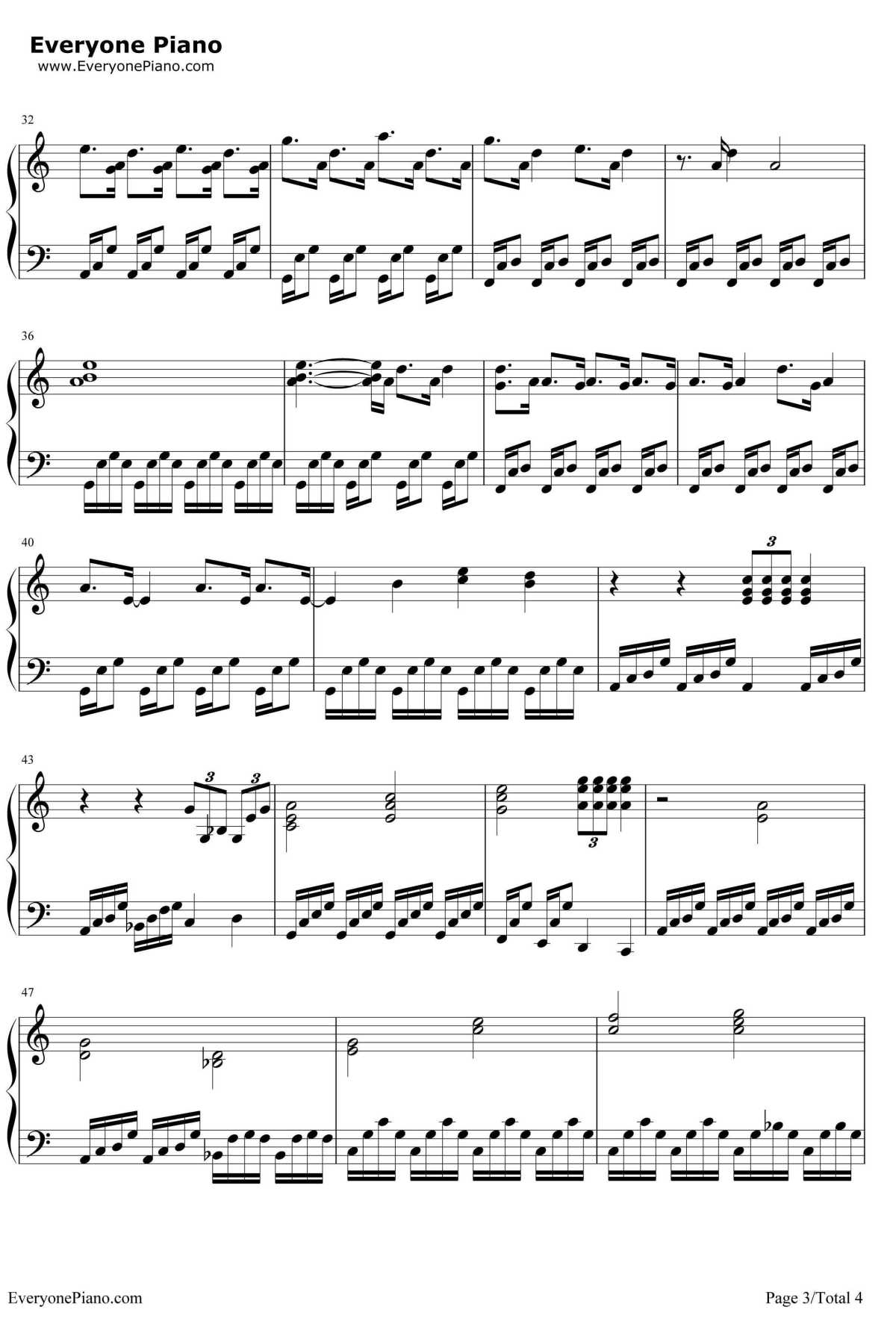 御神体へ再び钢琴谱-RADWIMPS-《你的名字》插曲3