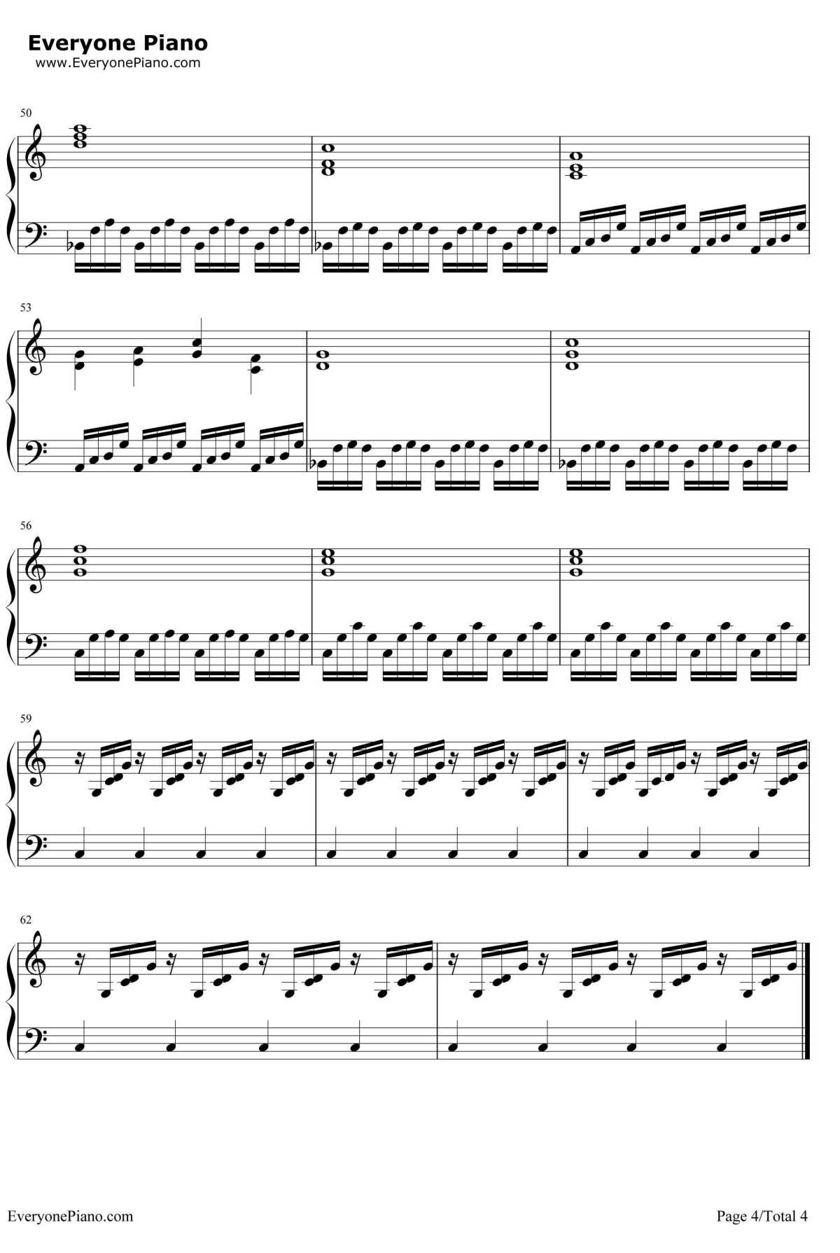 御神体へ再び钢琴谱-RADWIMPS-《你的名字》插曲4