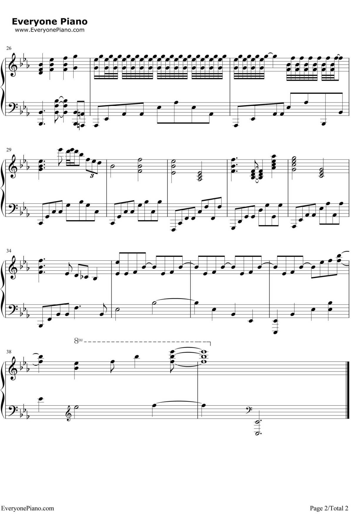 Tell Your World钢琴谱-初音ミク2