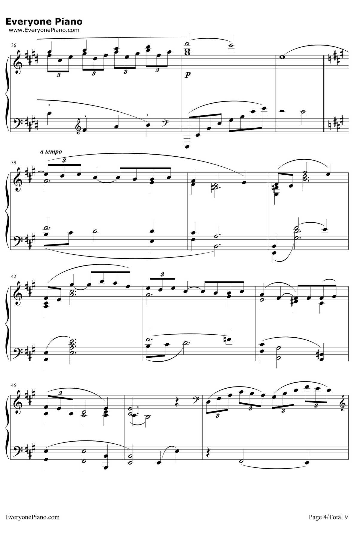 ArabesqueNo.1钢琴谱-ClaudeDebussy 4