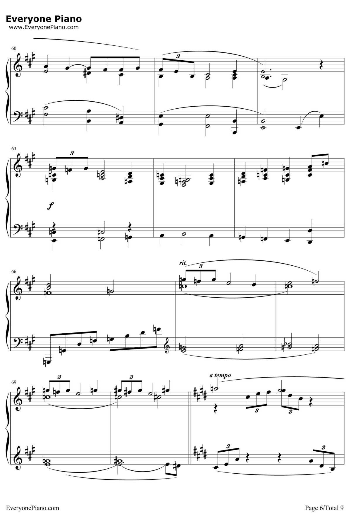 ArabesqueNo.1钢琴谱-ClaudeDebussy 6