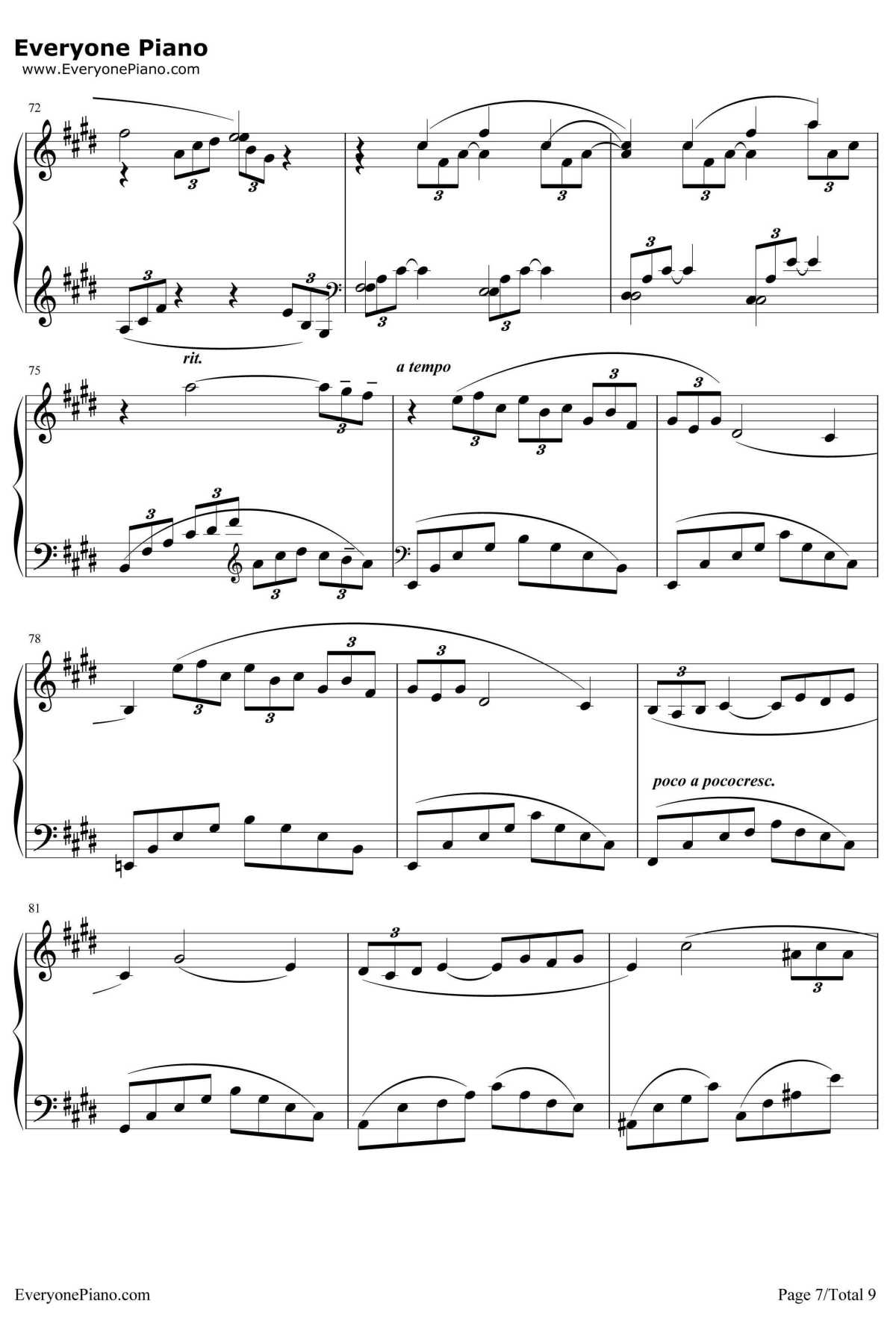 ArabesqueNo.1钢琴谱-ClaudeDebussy 7