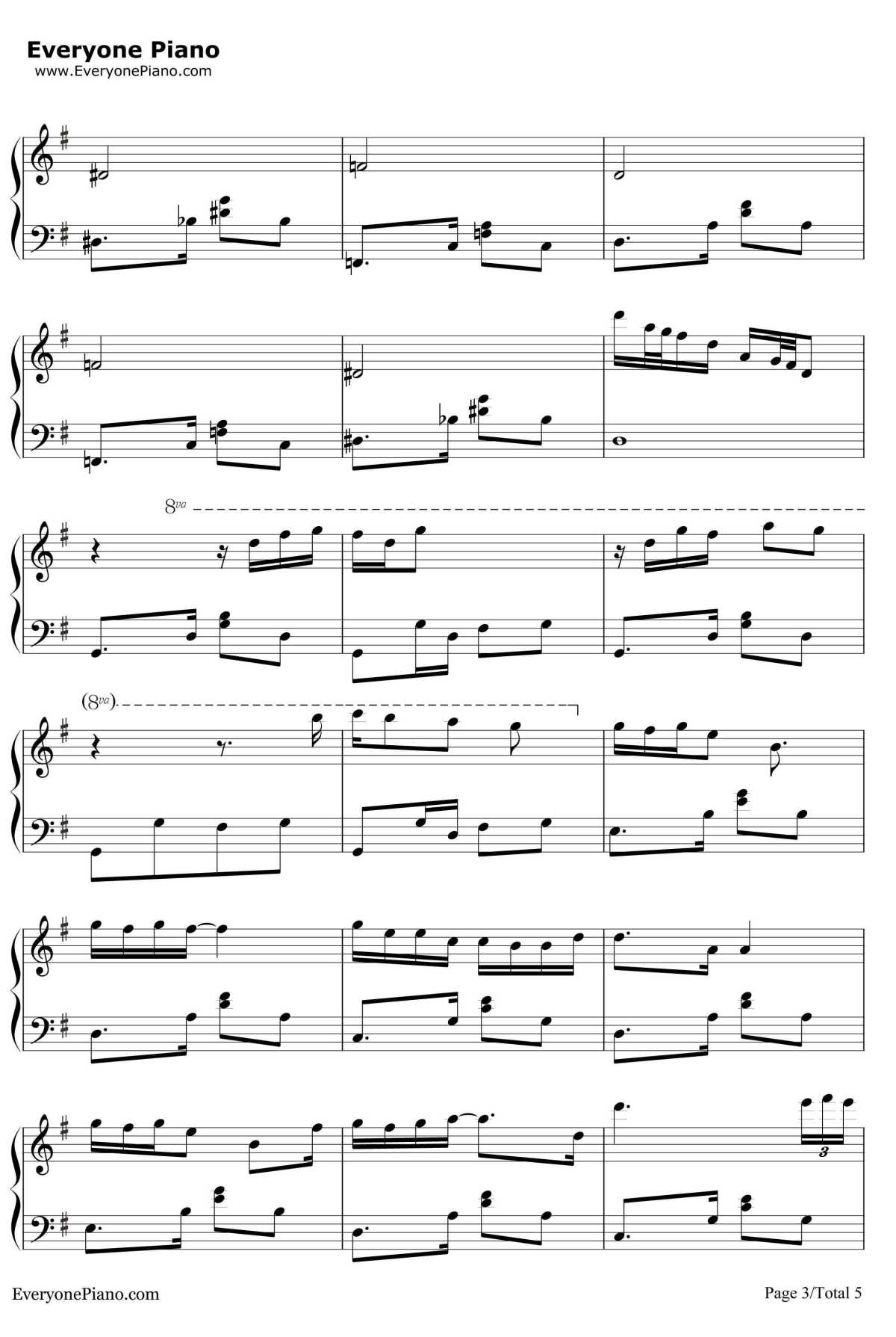 真的钢琴谱-孙燕姿3