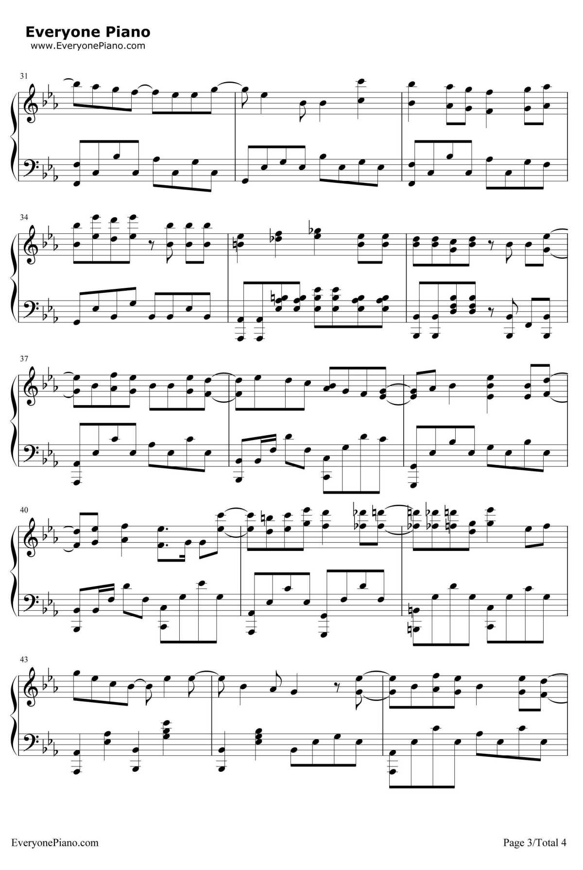 Ray钢琴谱-BumpofChicken&初音ミク-BumpofChickenand初音ミク3