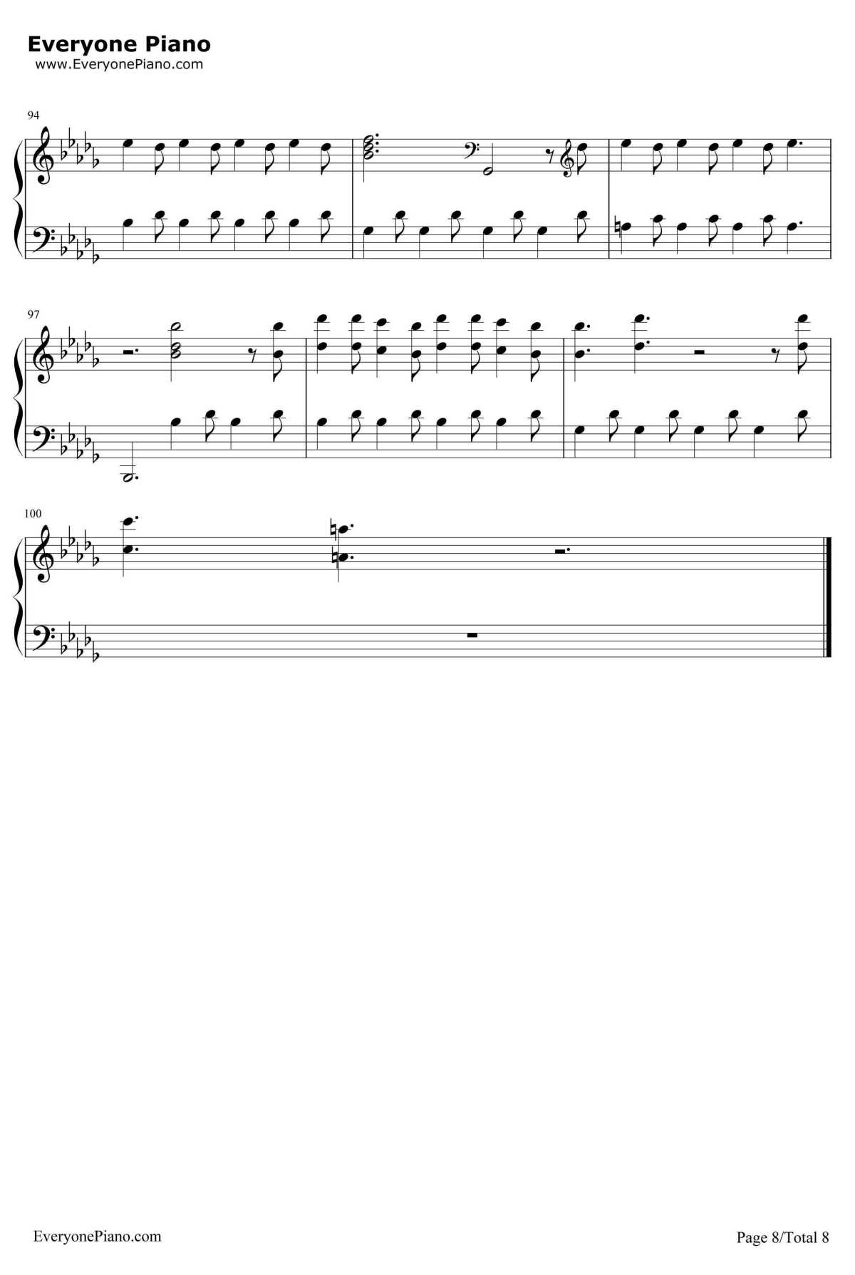 Believer钢琴谱-ImagineDragons8