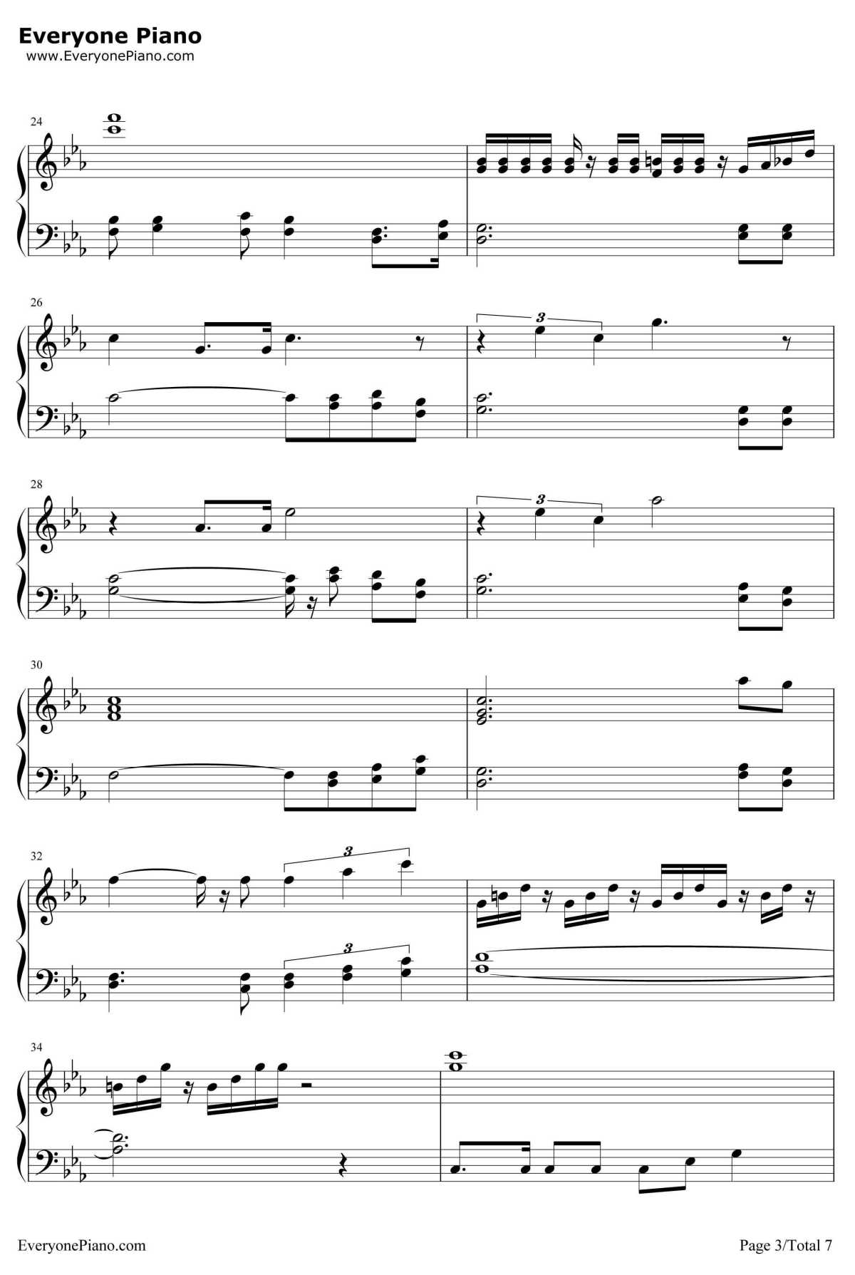 宇宙戦艦ヤマト钢琴谱-佐佐木功-宇宙戦艦ヤマトOP3