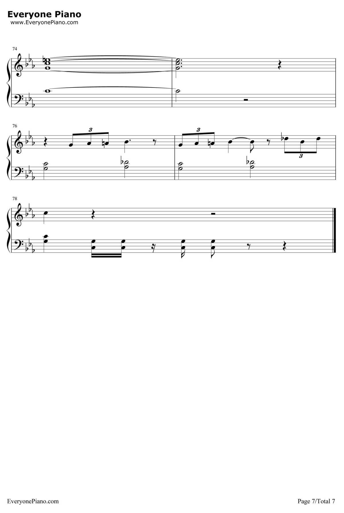 宇宙戦艦ヤマト钢琴谱-佐佐木功-宇宙戦艦ヤマトOP7