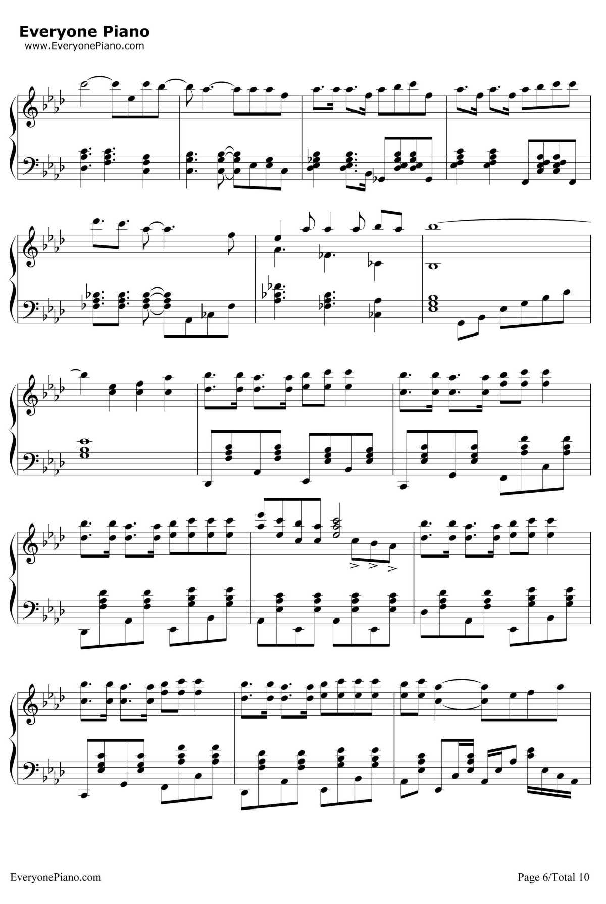 神のまにまに钢琴谱-初音未来镜音双子GUMI-初音未来镜音双子GUMI6