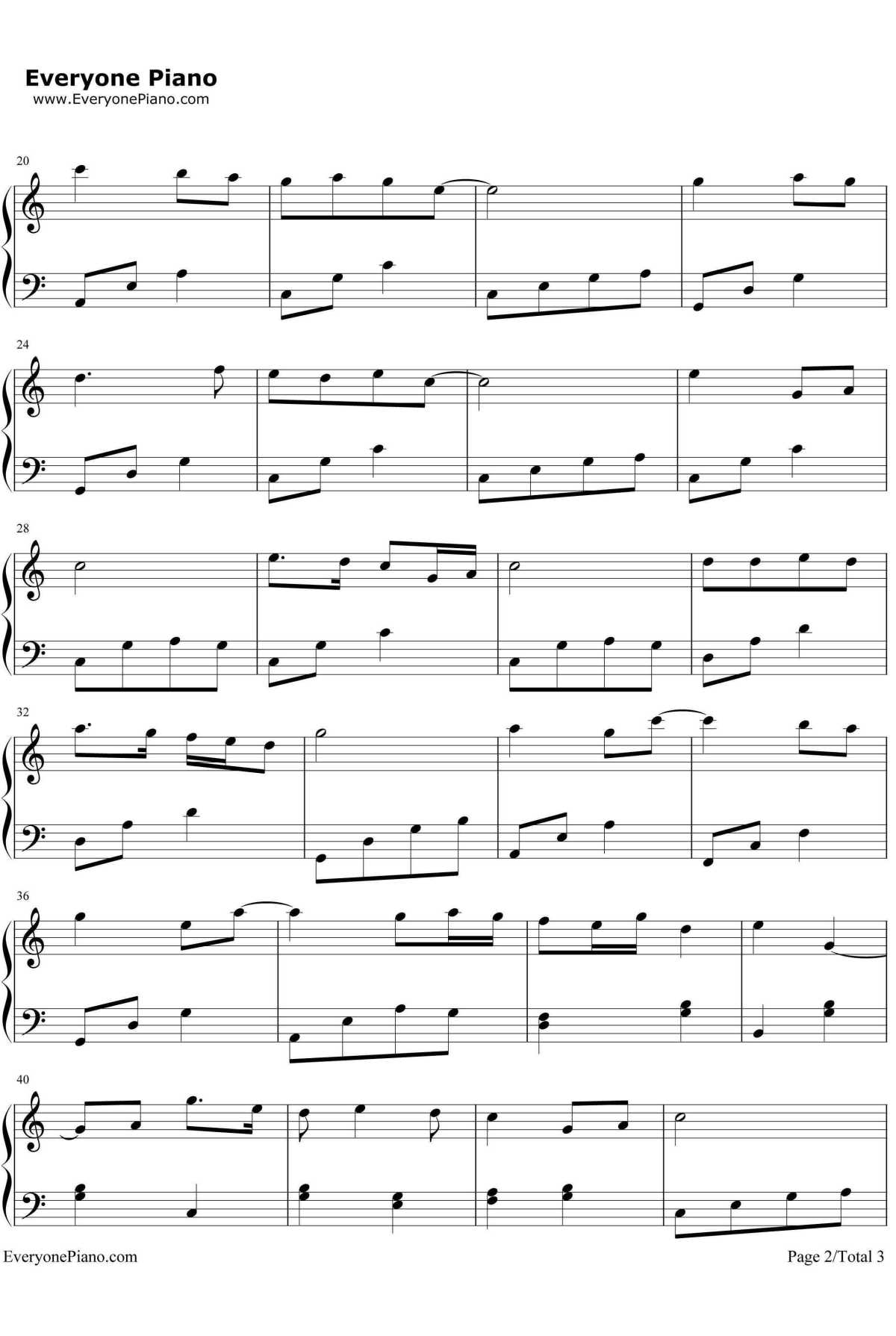 听妈妈讲那过去的事情钢琴谱-瞿希贤2