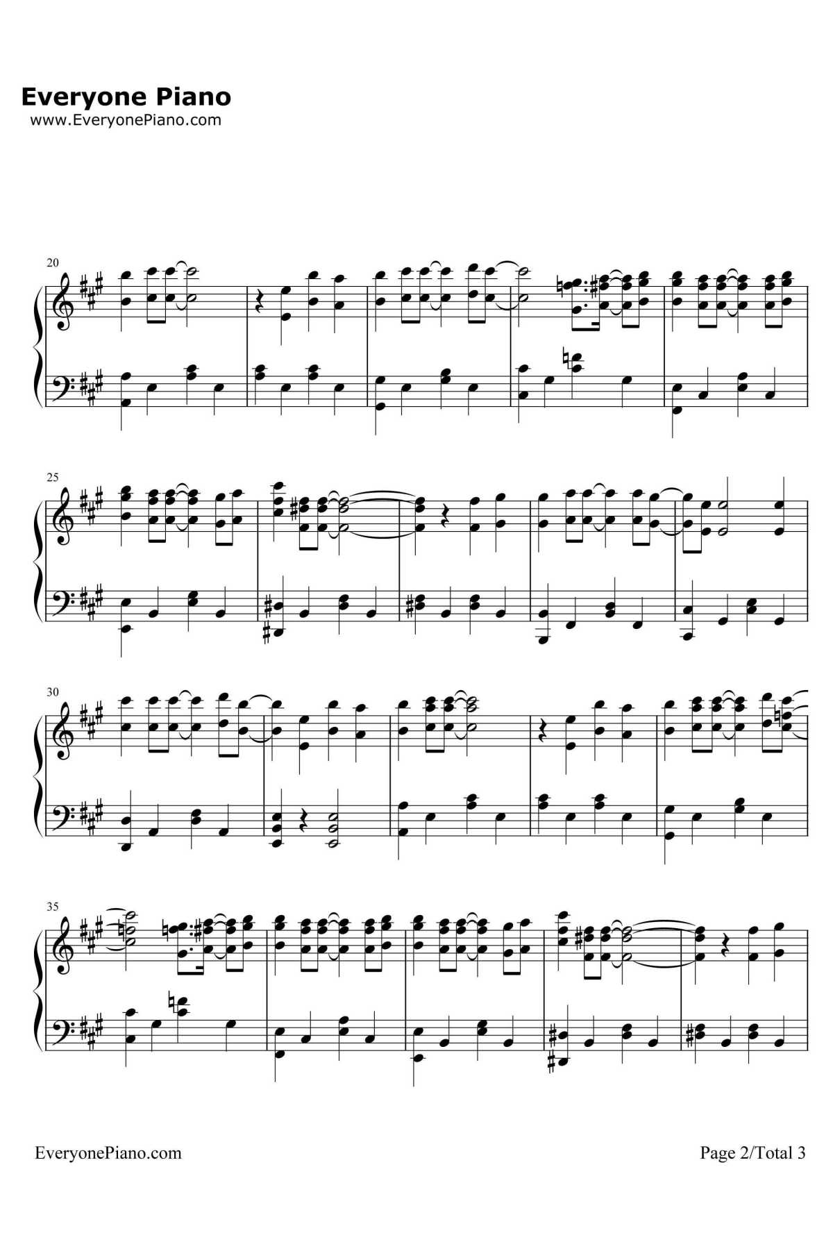 フリージア钢琴谱-Uru-机动战士敢达:铁血的奥尔芬斯第二季ED2